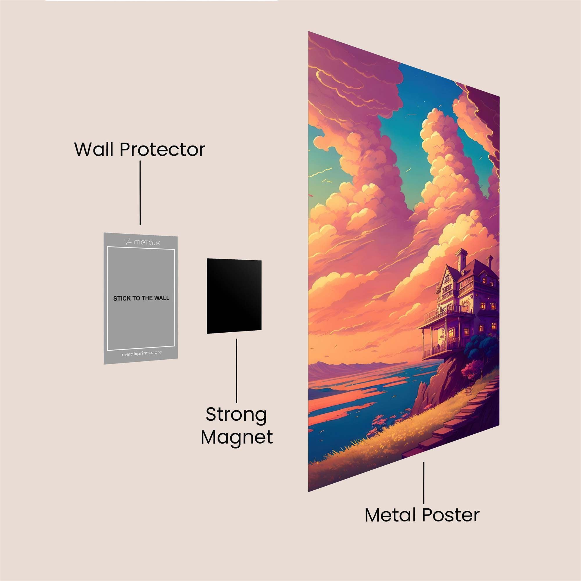 House Dreamscape Safe Wall Magnetic / M