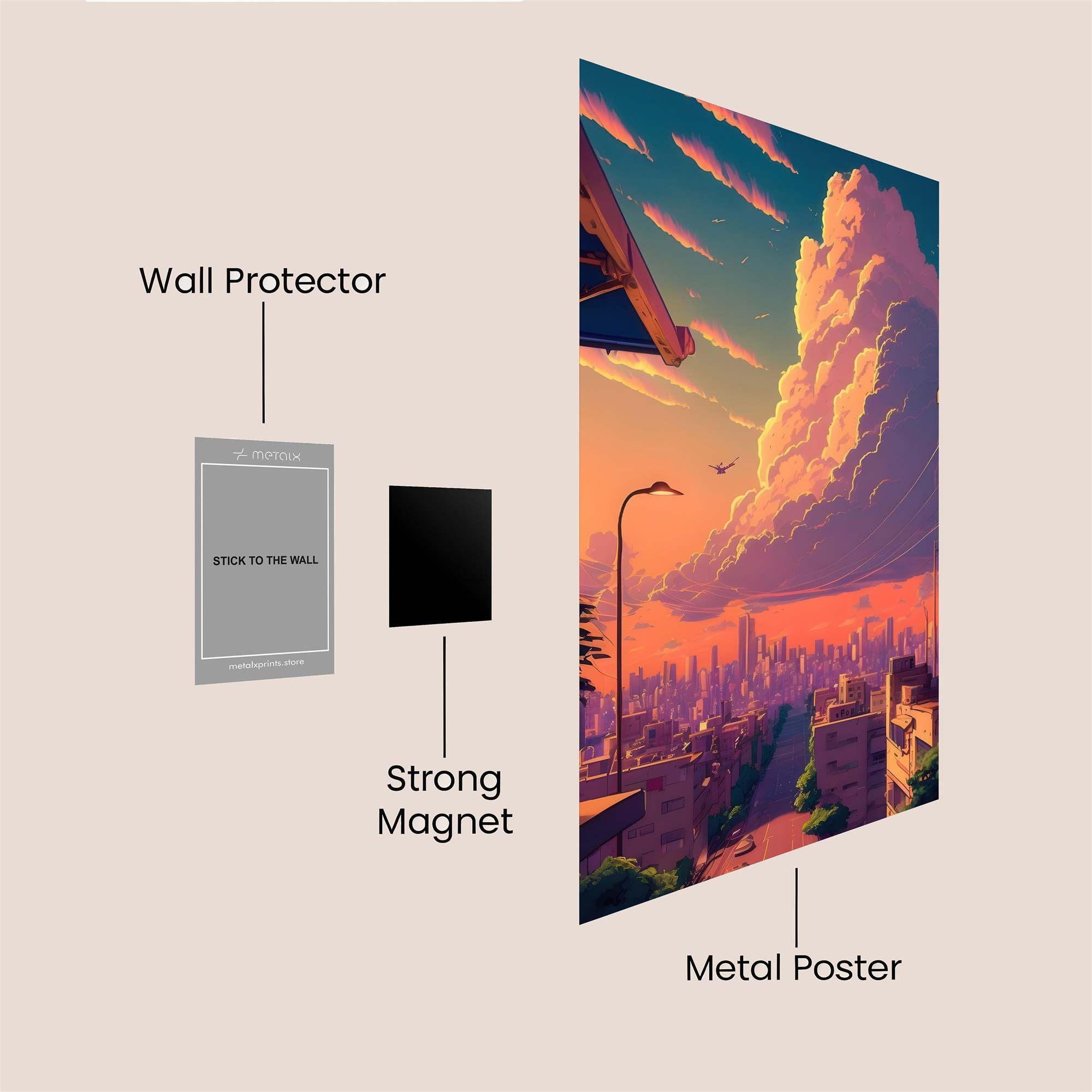 Urban Serenity Safe Wall Magnetic / M
