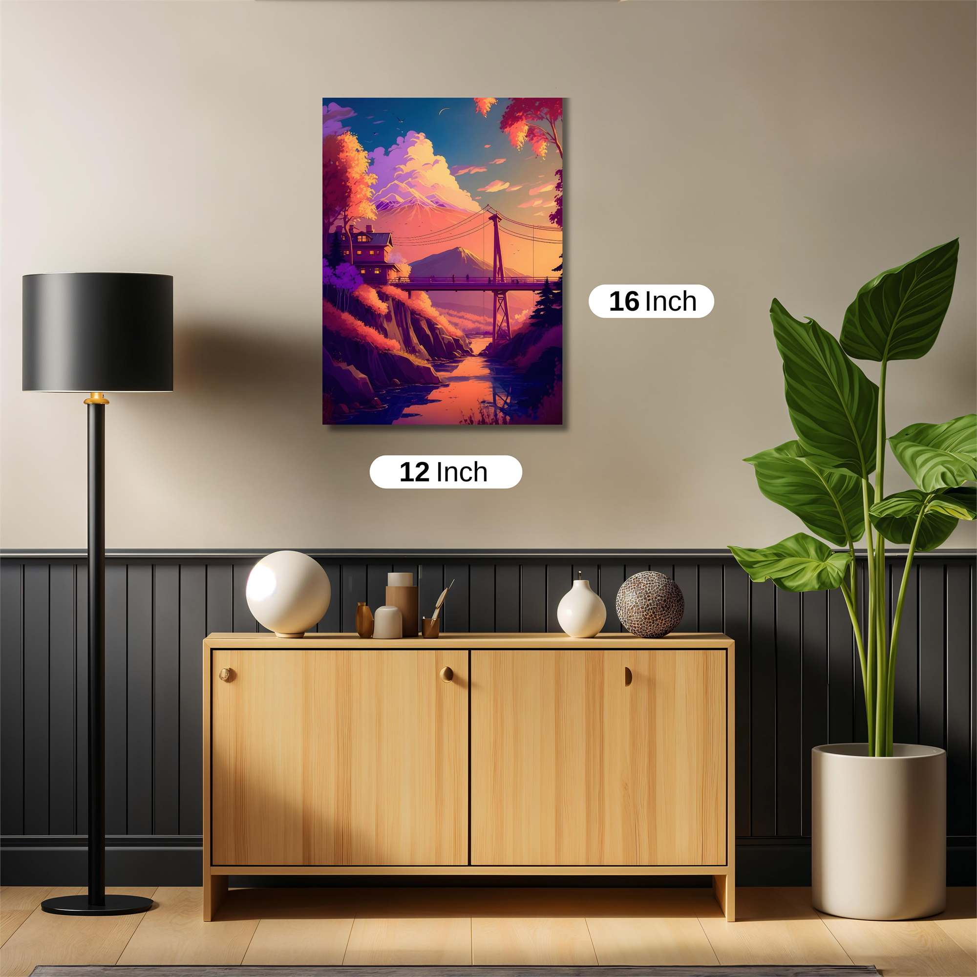 Mountain Serenity Safe Wall Magnetic / M