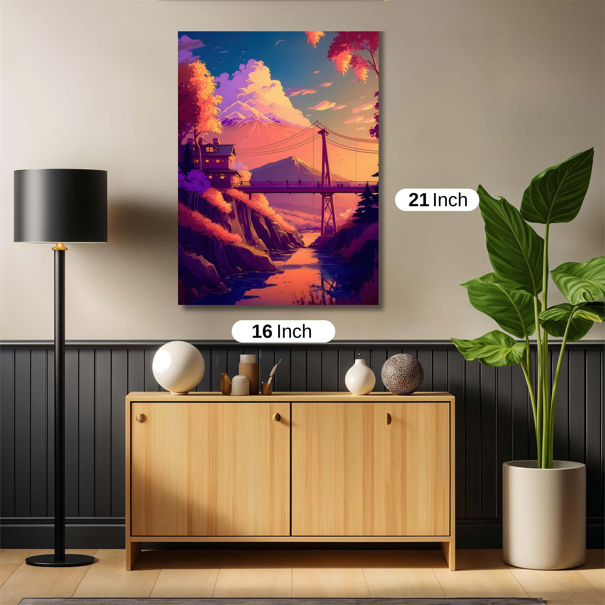 Mountain Serenity Safe Wall Magnetic / M