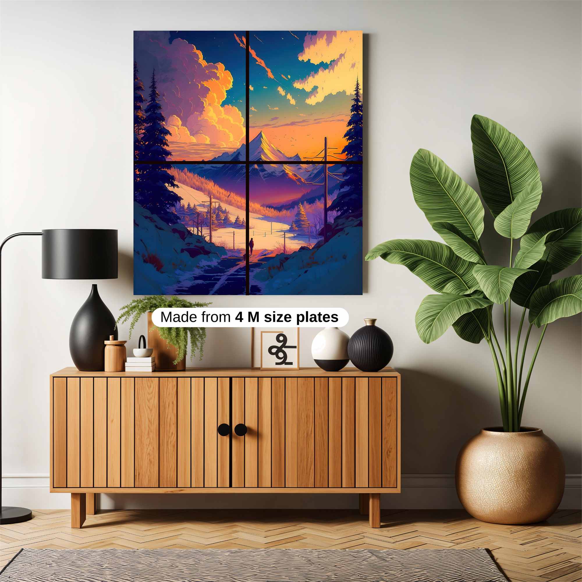 Mountain Serenity Safe Wall Magnetic / M