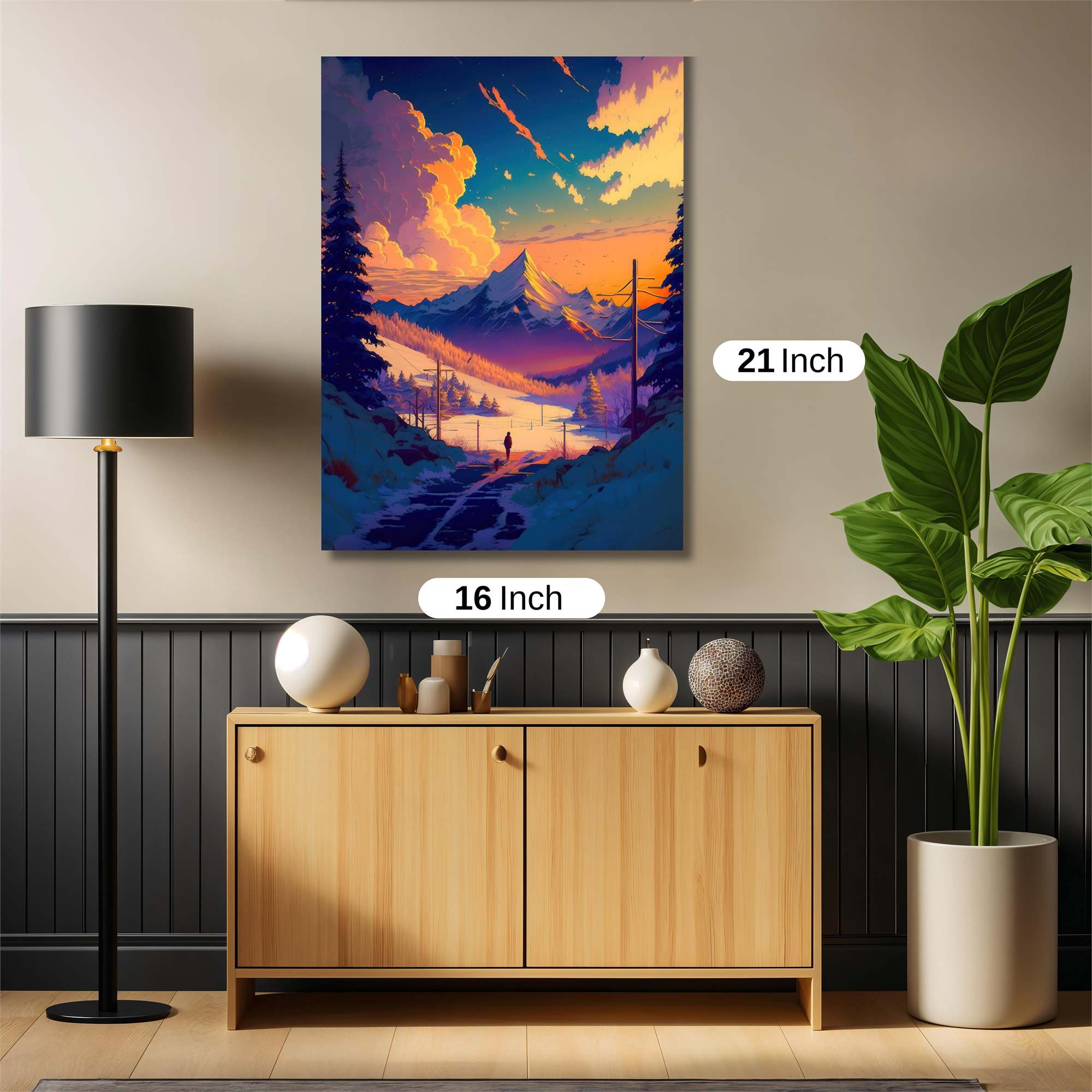 Mountain Serenity Safe Wall Magnetic / M