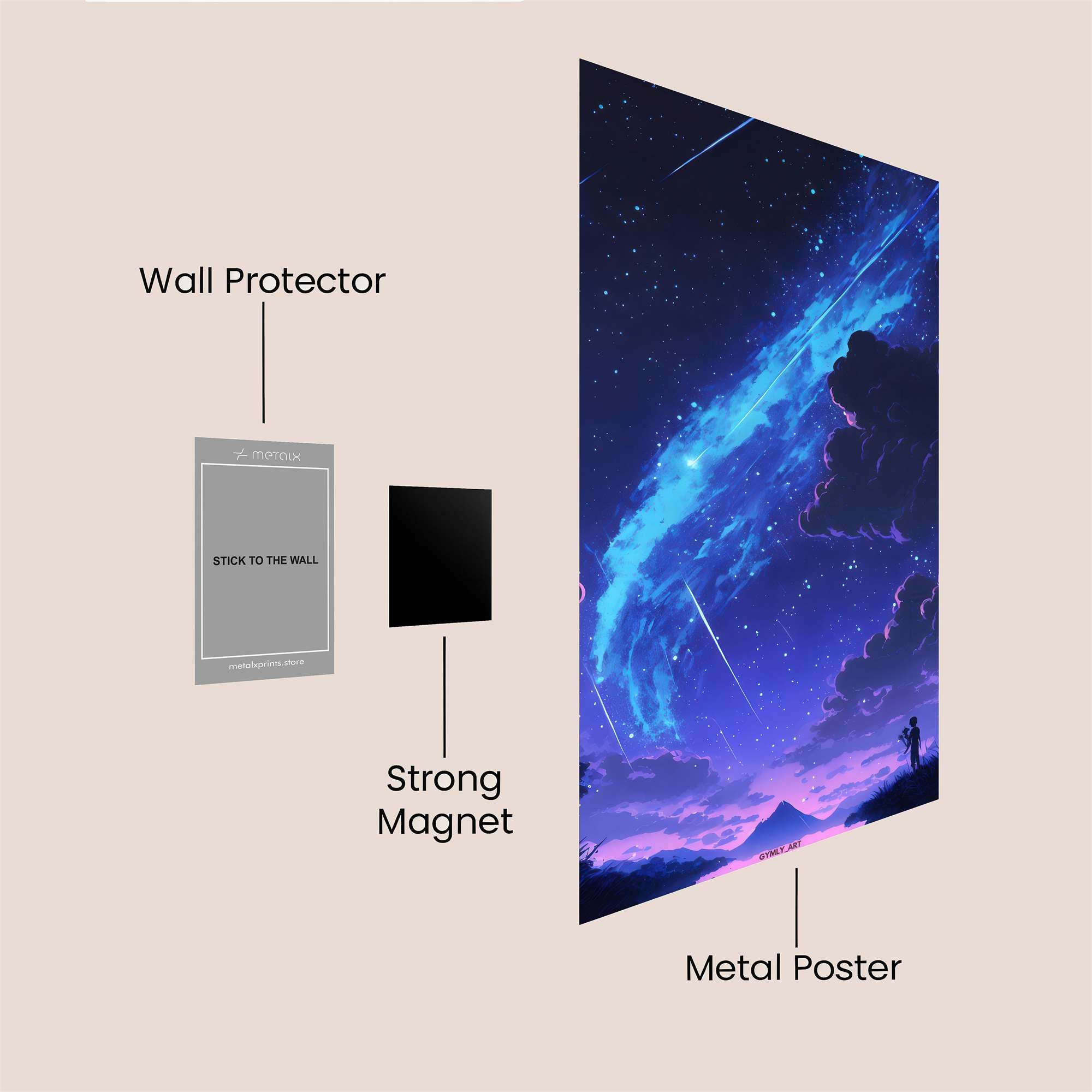 Meteor Enchantment Safe Wall Magnetic / M