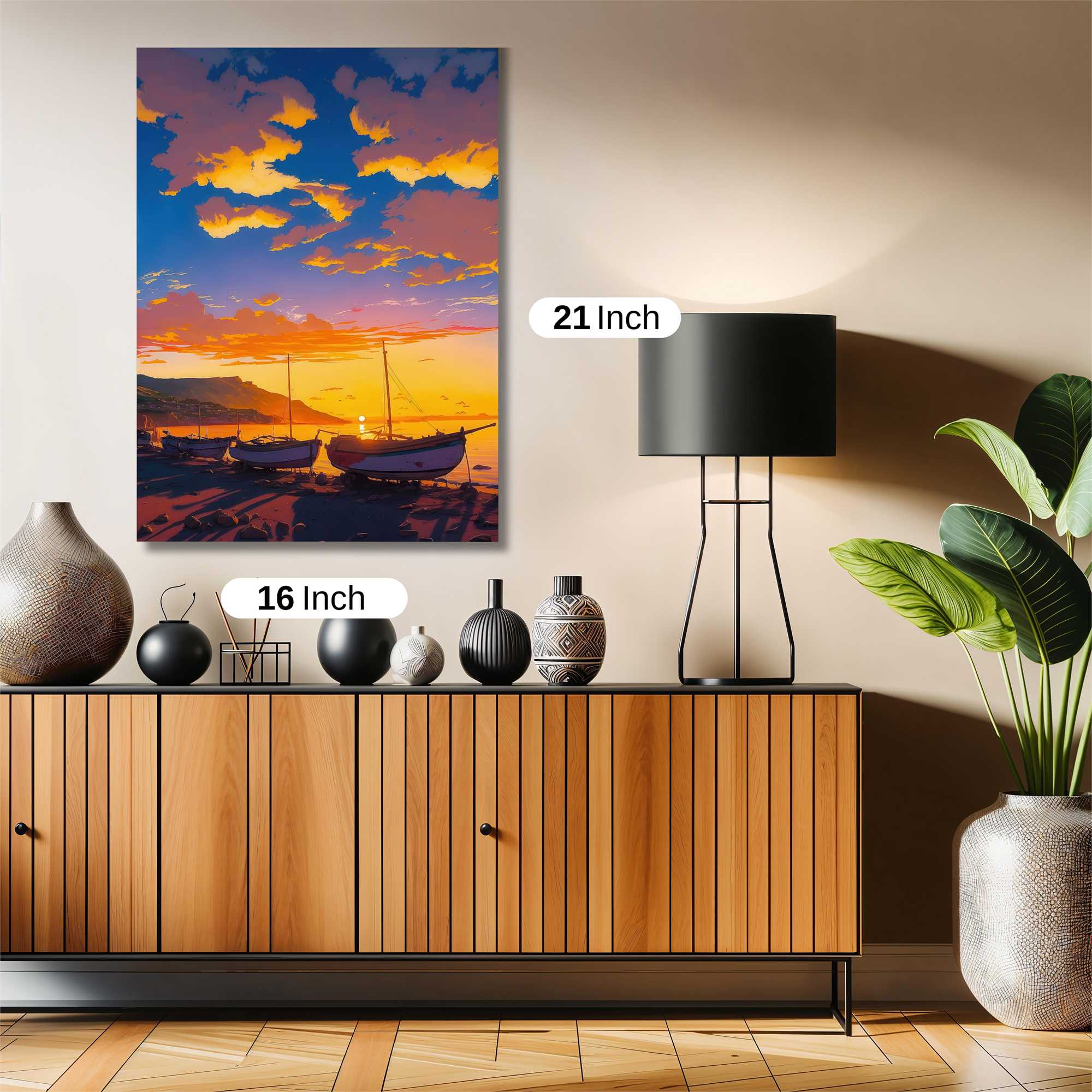 Sunset Serenity Safe Wall Magnetic / M
