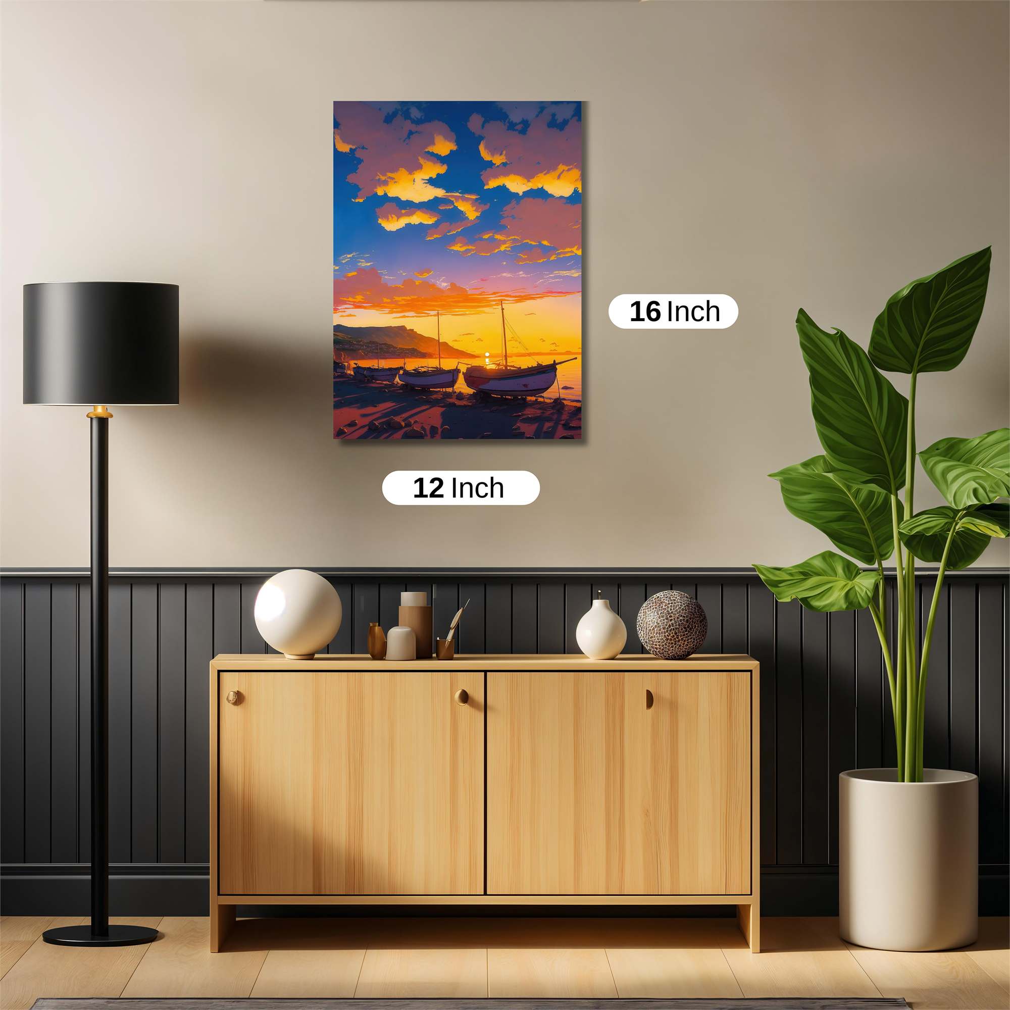 Sunset Serenity Safe Wall Magnetic / M