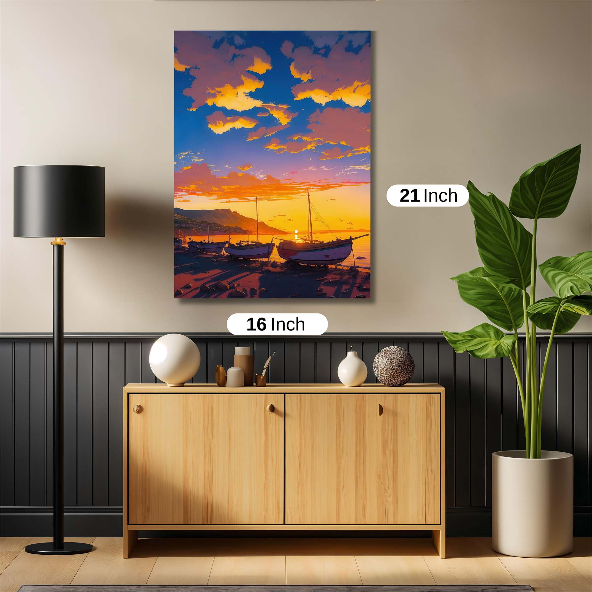 Sunset Serenity Safe Wall Magnetic / M