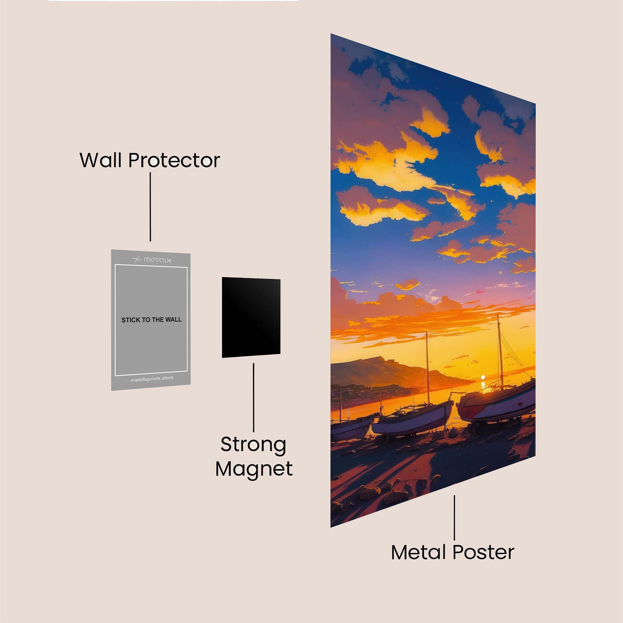 Sunset Serenity Safe Wall Magnetic / M