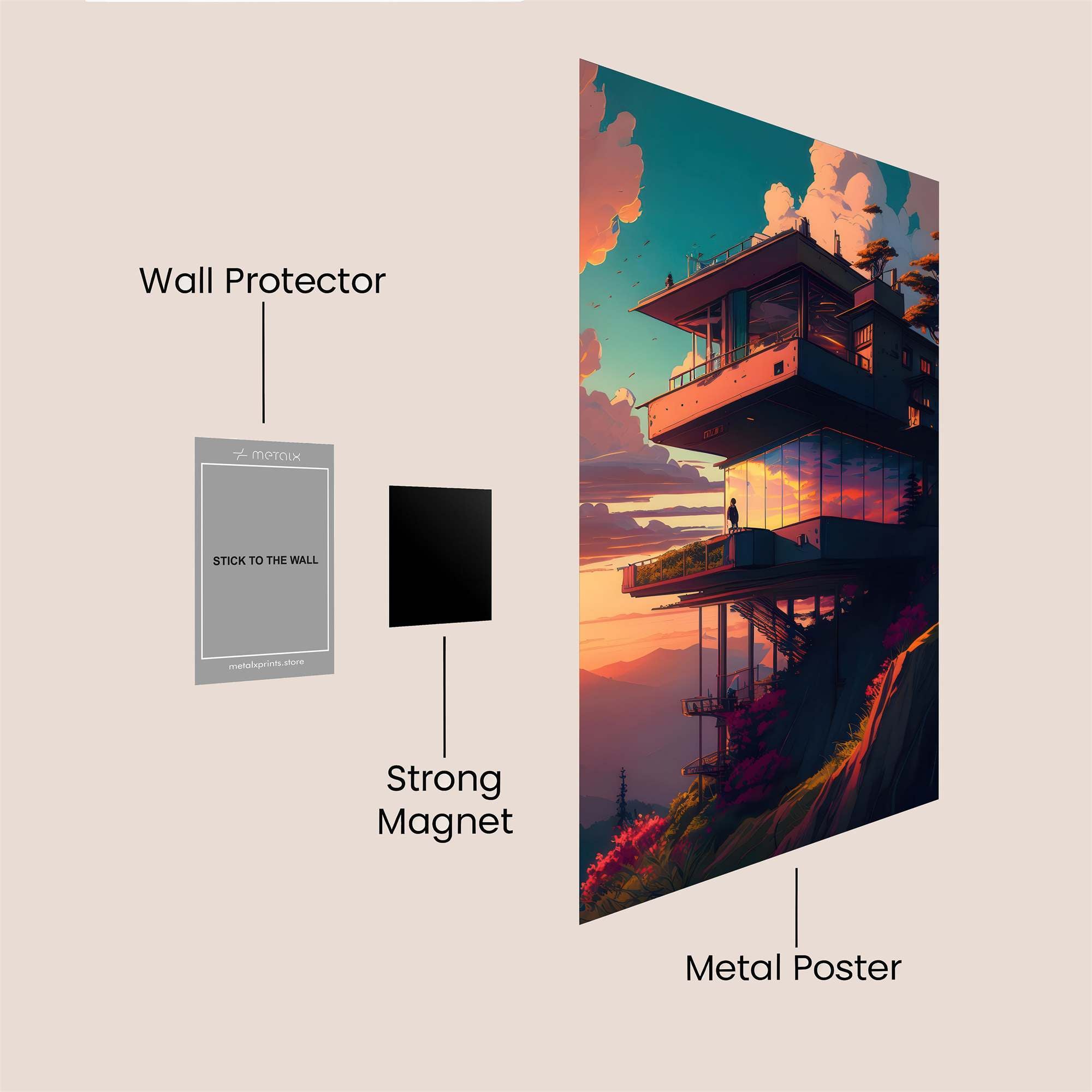 Sky Haven Safe Wall Magnetic / M