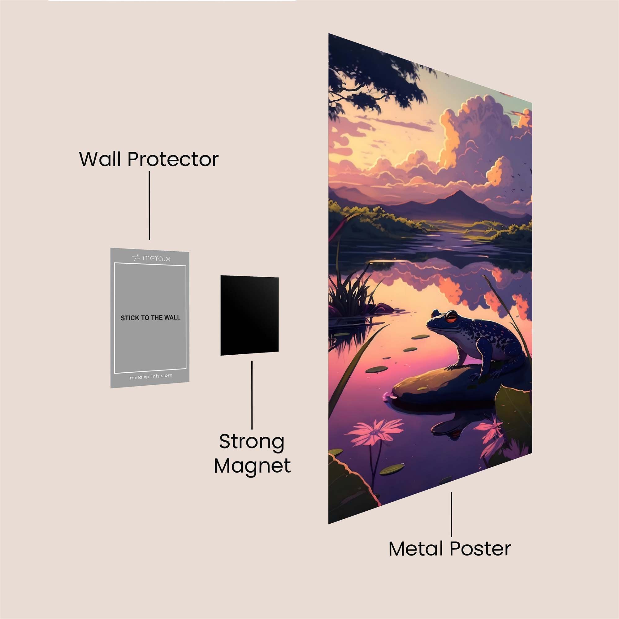 Frog Serenity Safe Wall Magnetic / M