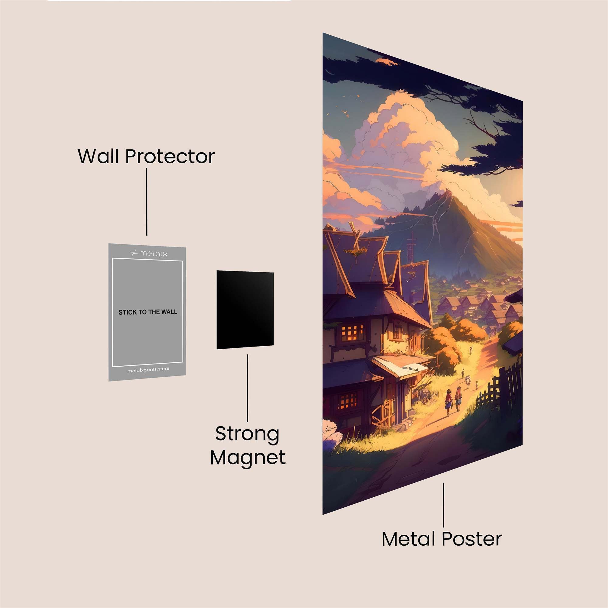 Mountain Serenity Safe Wall Magnetic / M