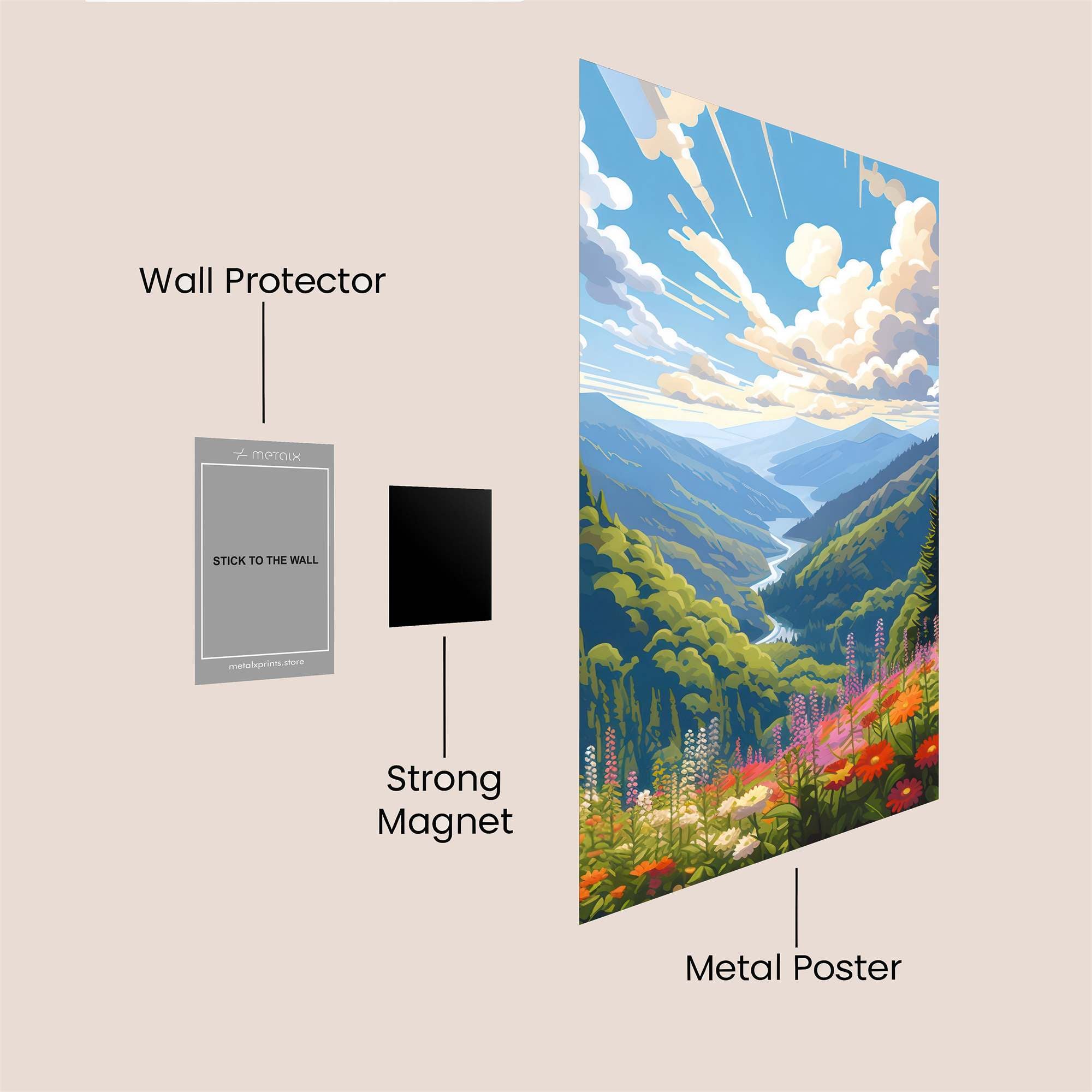 Nature's Symphony Safe Wall Magnetic / M