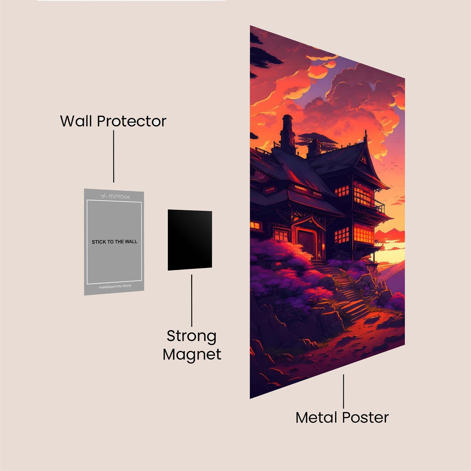 Mountain Serenity Safe Wall Magnetic / M