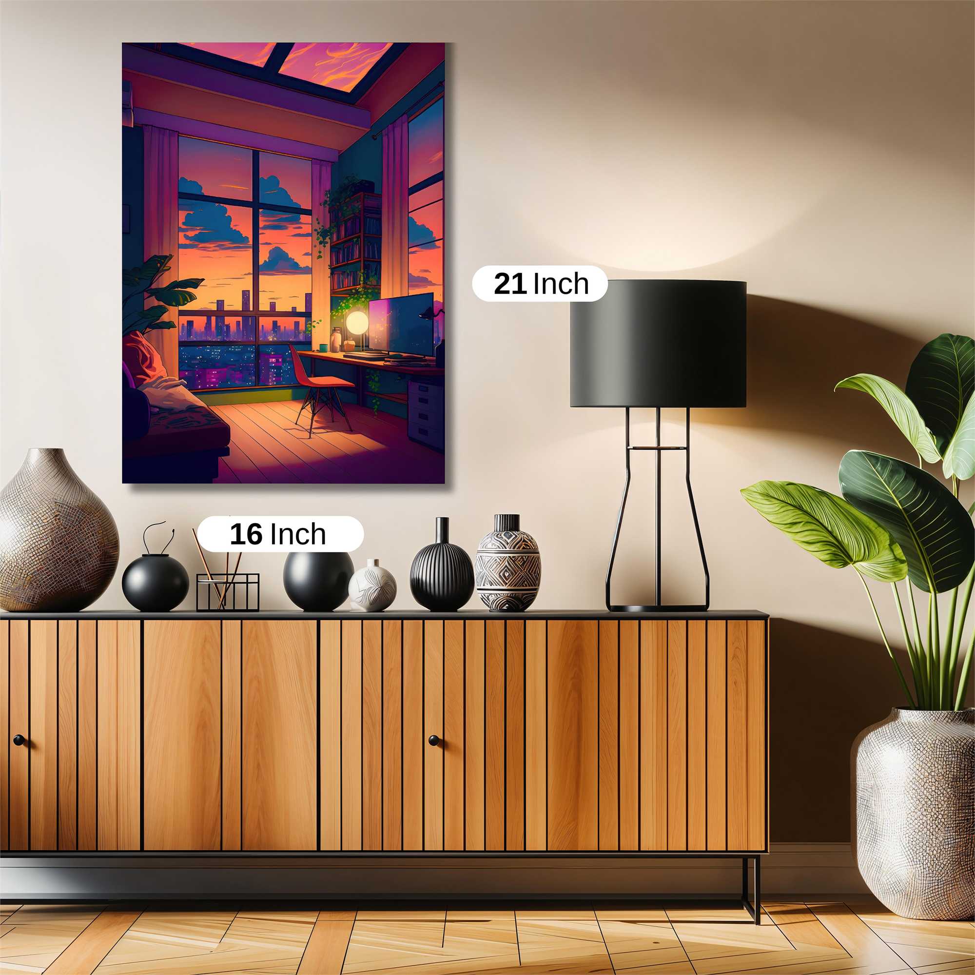 Sunset Serenity Safe Wall Magnetic / M