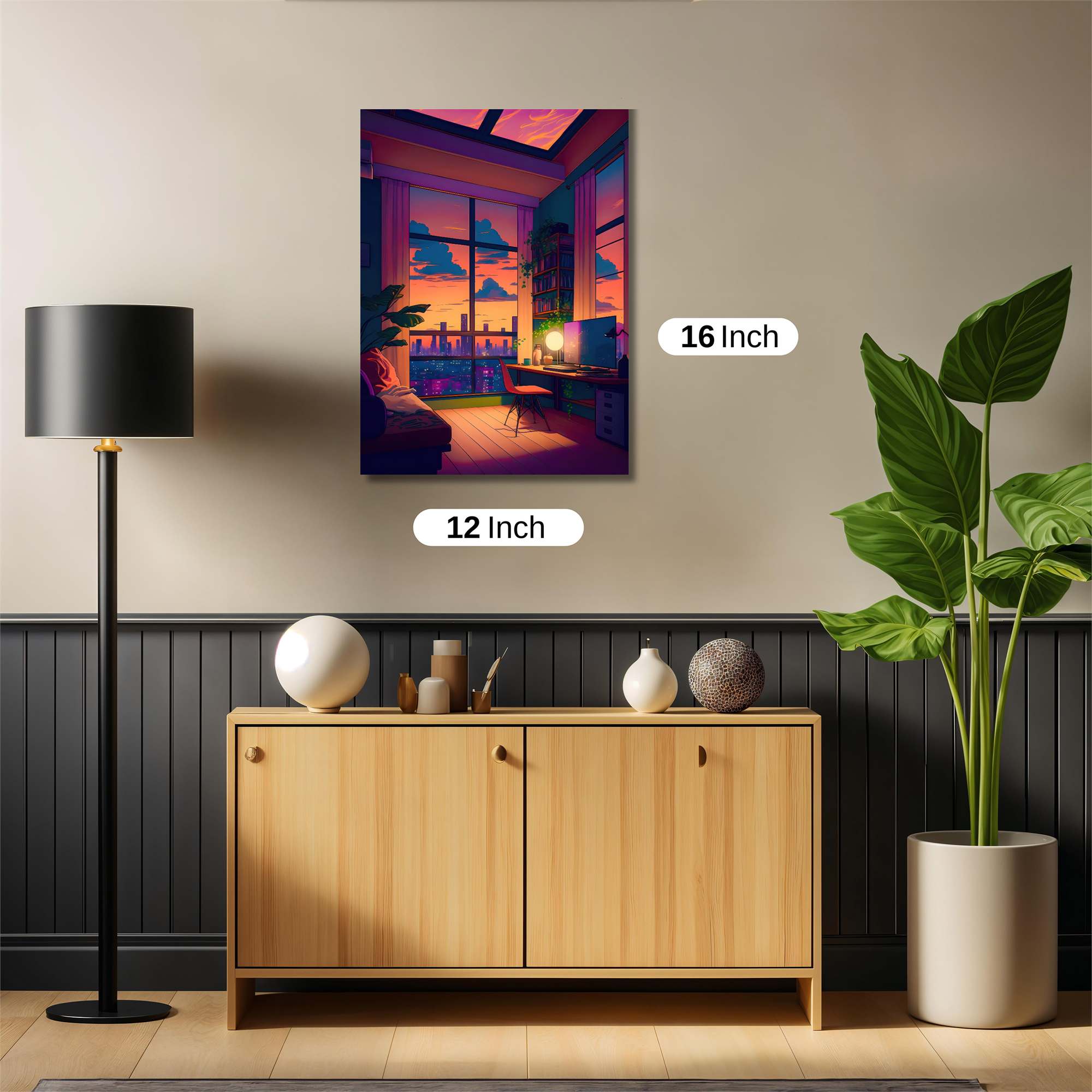 Sunset Serenity Safe Wall Magnetic / M