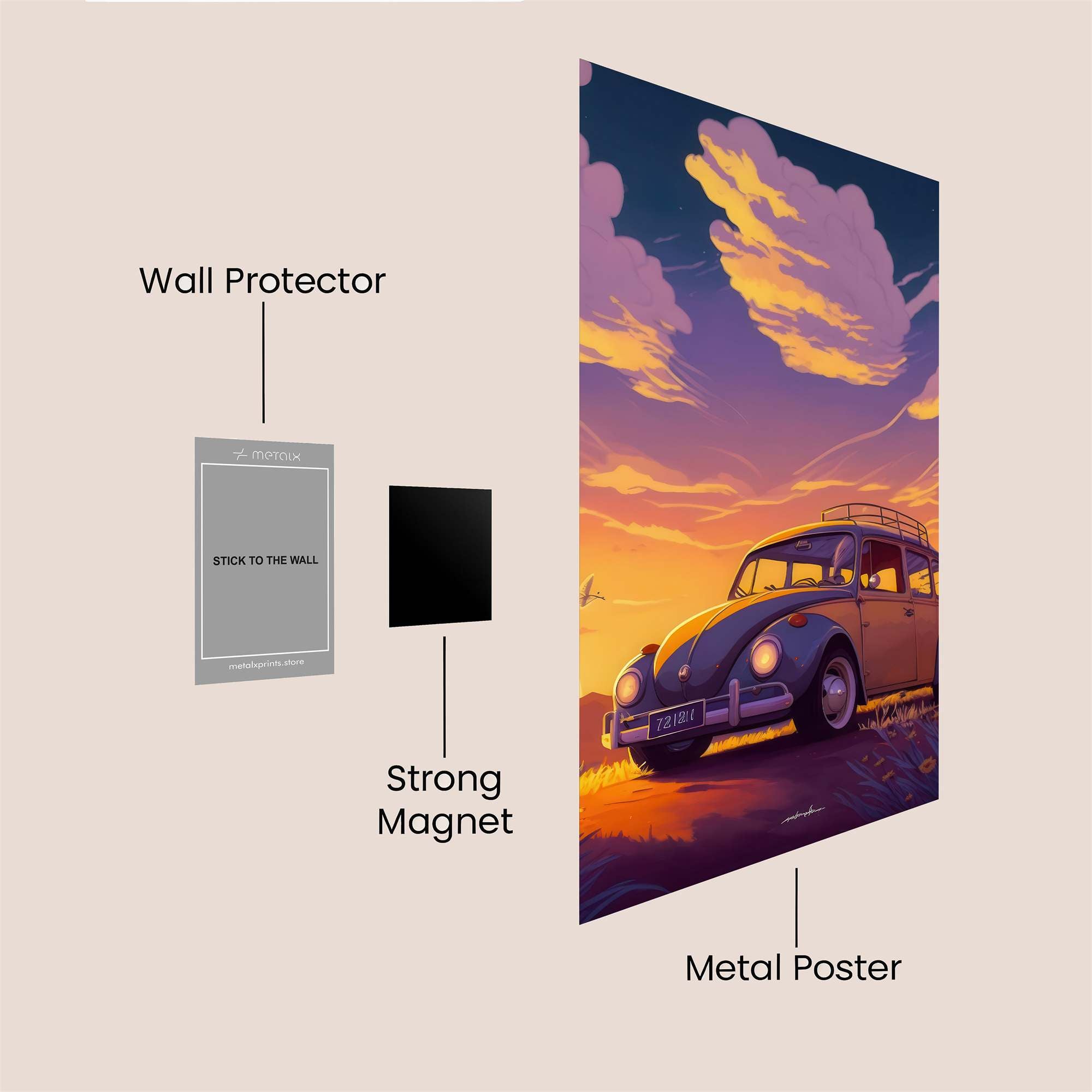 Beetle Bliss Safe Wall Magnetic / M
