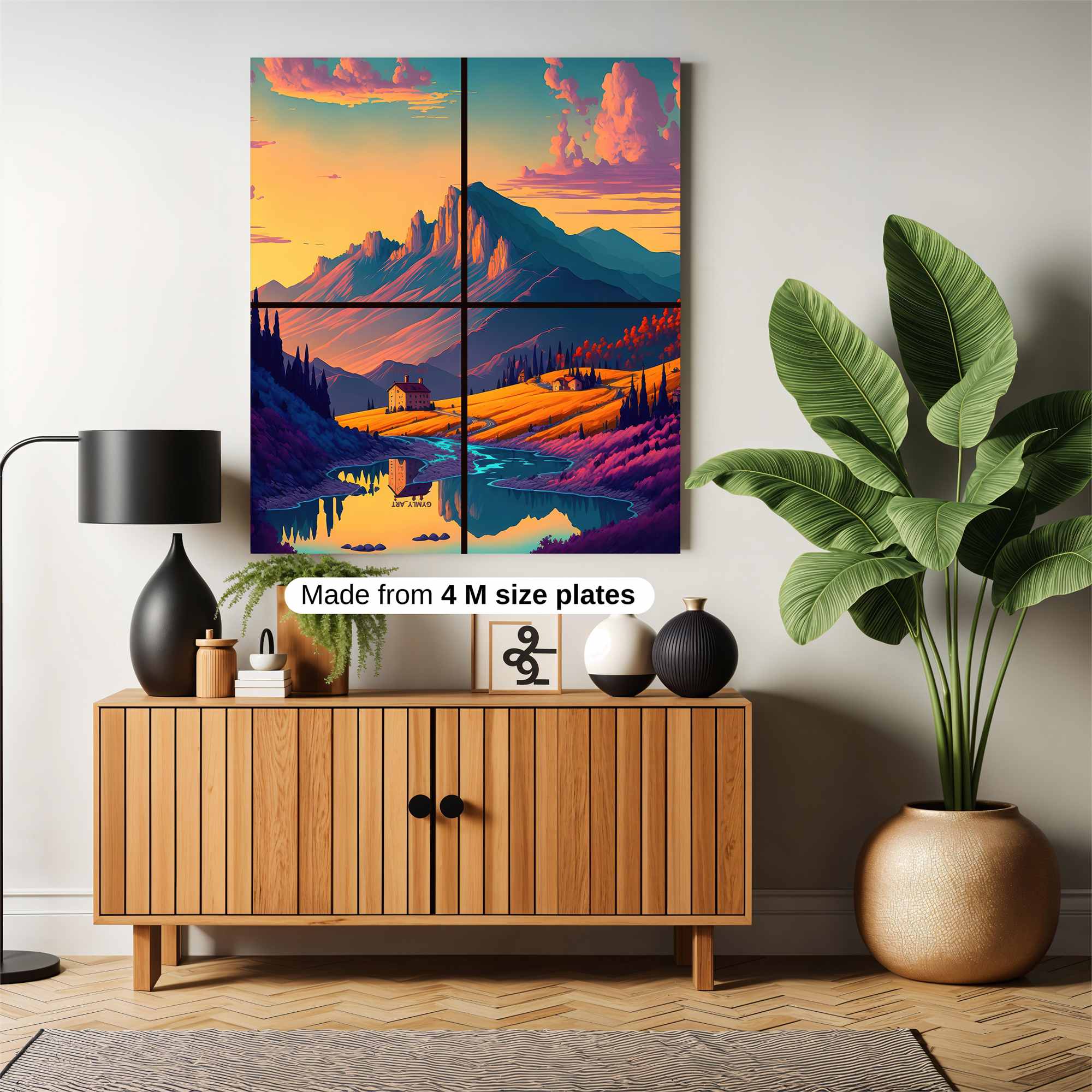 Mountain Serenity Safe Wall Magnetic / M