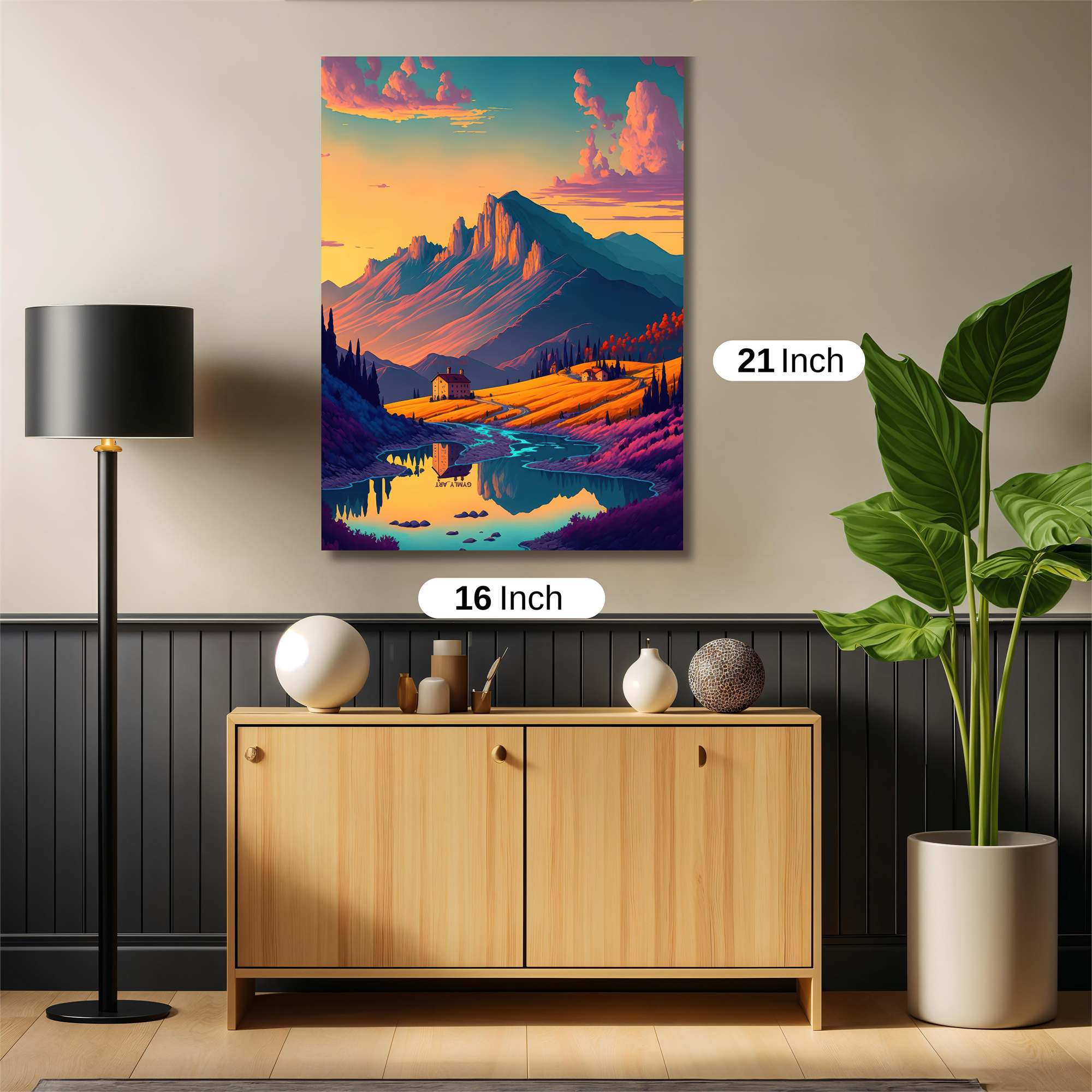 Mountain Serenity Safe Wall Magnetic / M