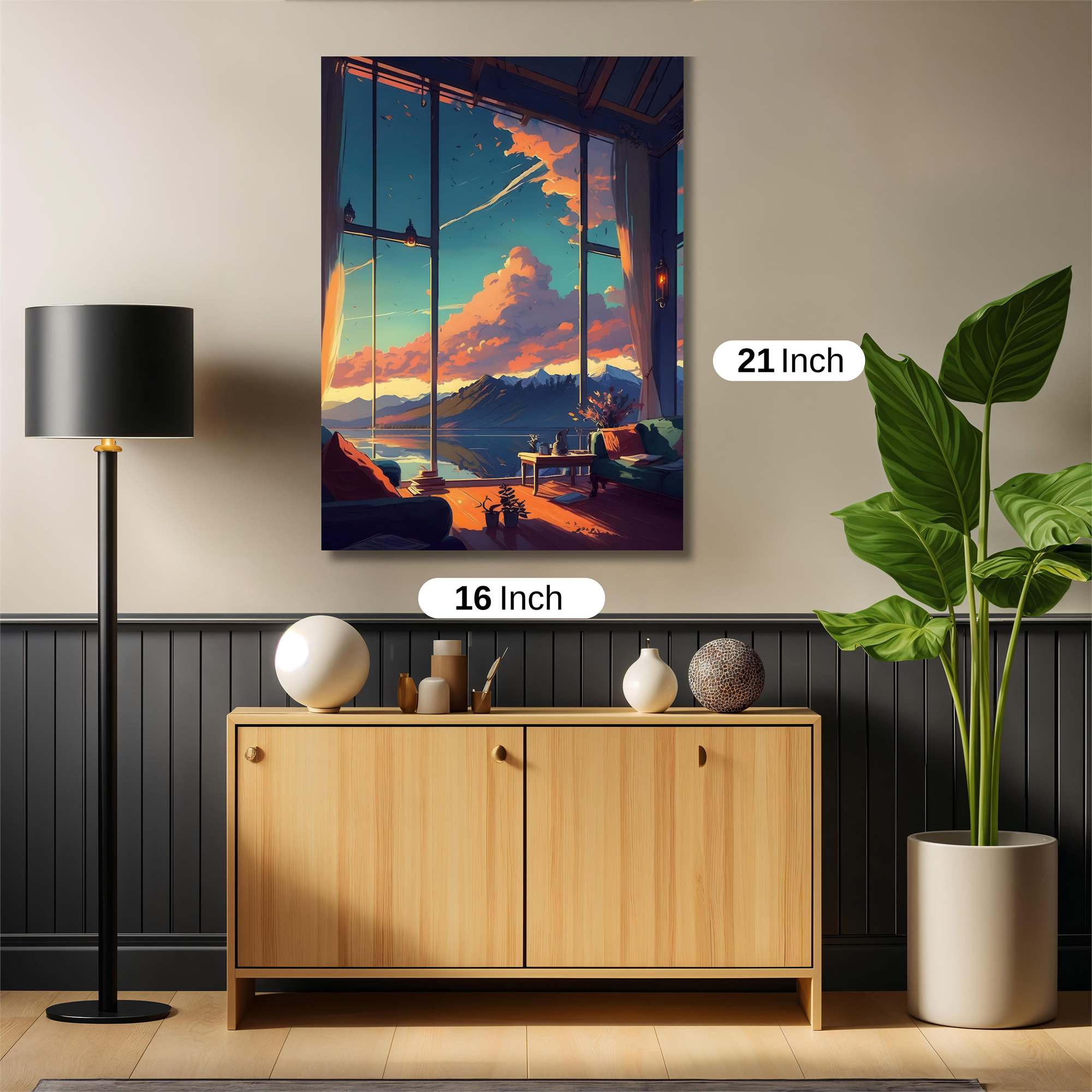 Mountain Serenity Safe Wall Magnetic / M