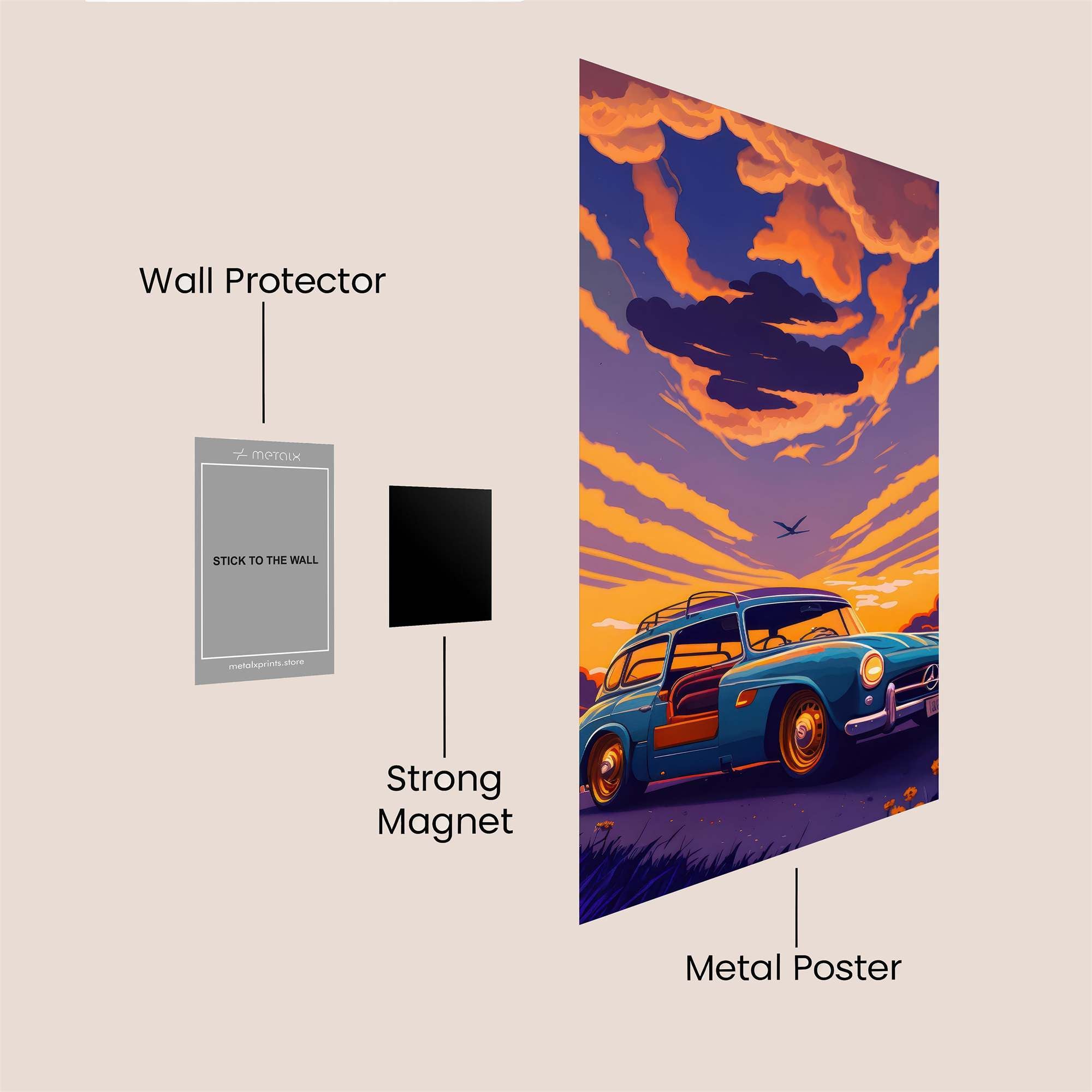 Mercedes Dreamscape Safe Wall Magnetic / M