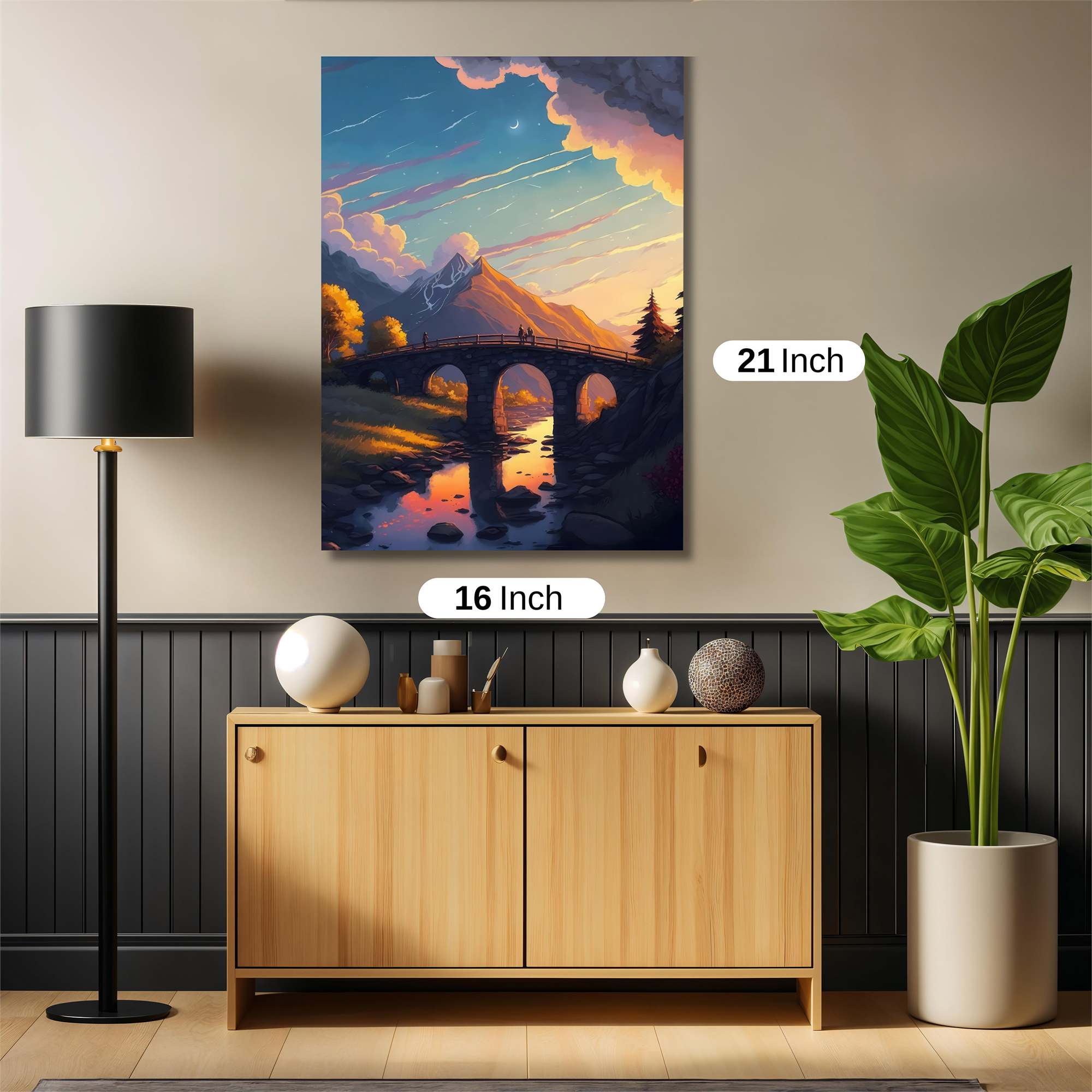 Sunset Serenity Safe Wall Magnetic / M