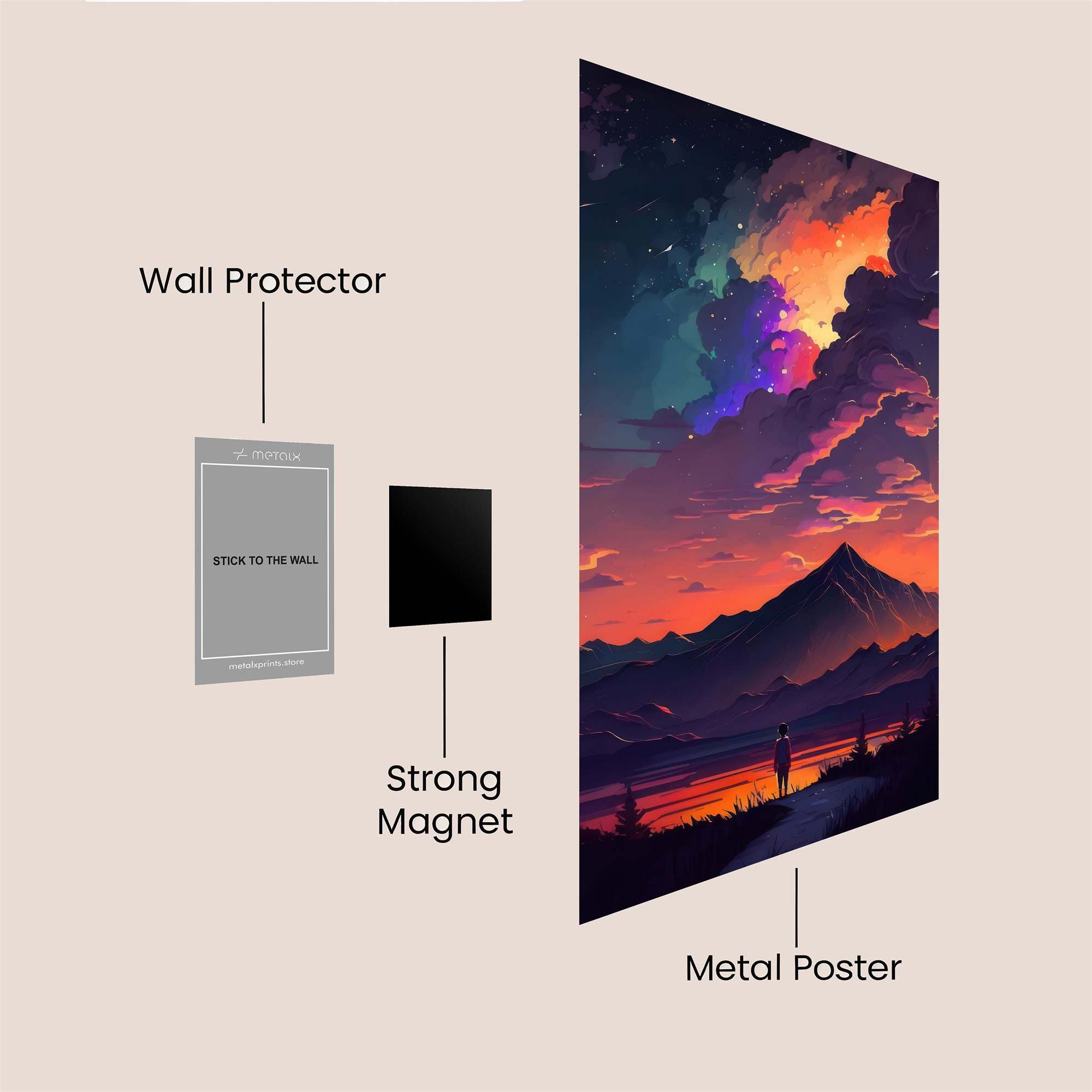Solitude Glow Safe Wall Magnetic / M