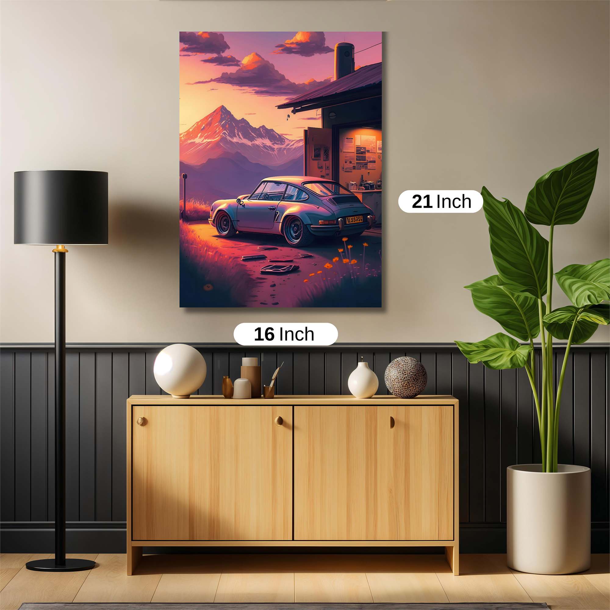 Mountain Serenity Safe Wall Magnetic / M