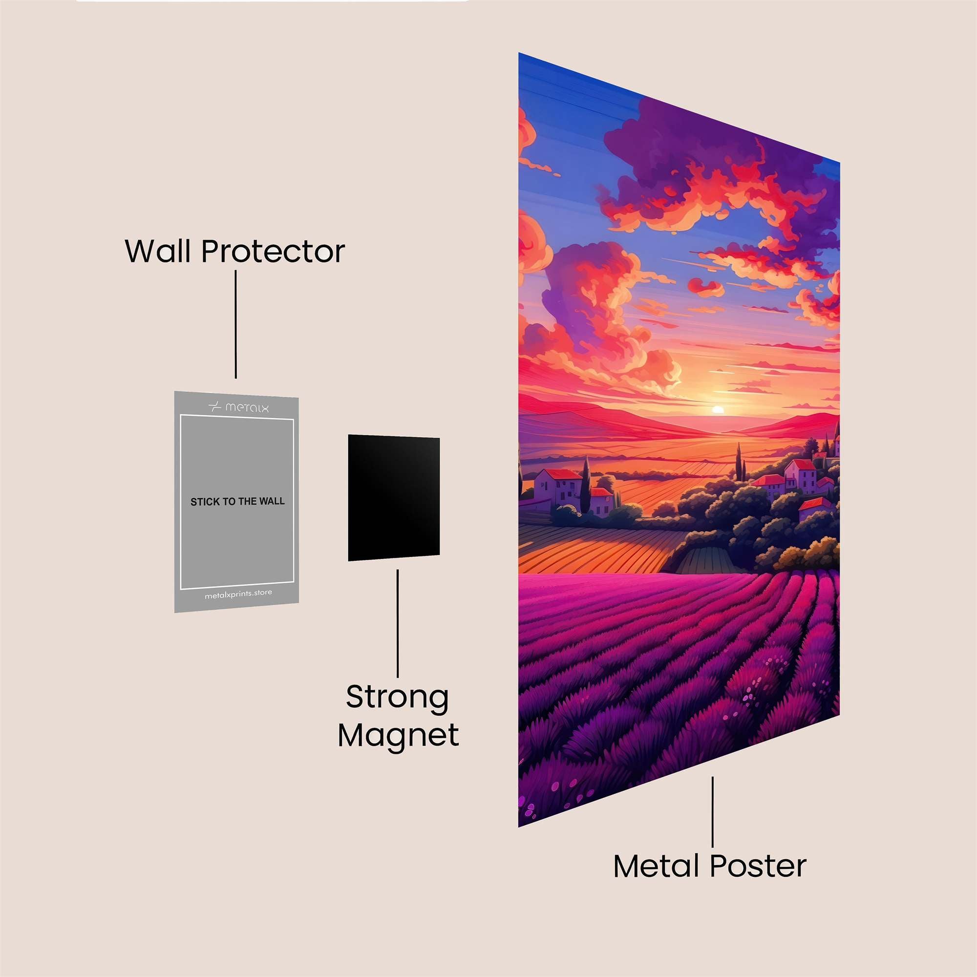 Lavender Dream Safe Wall Magnetic / M