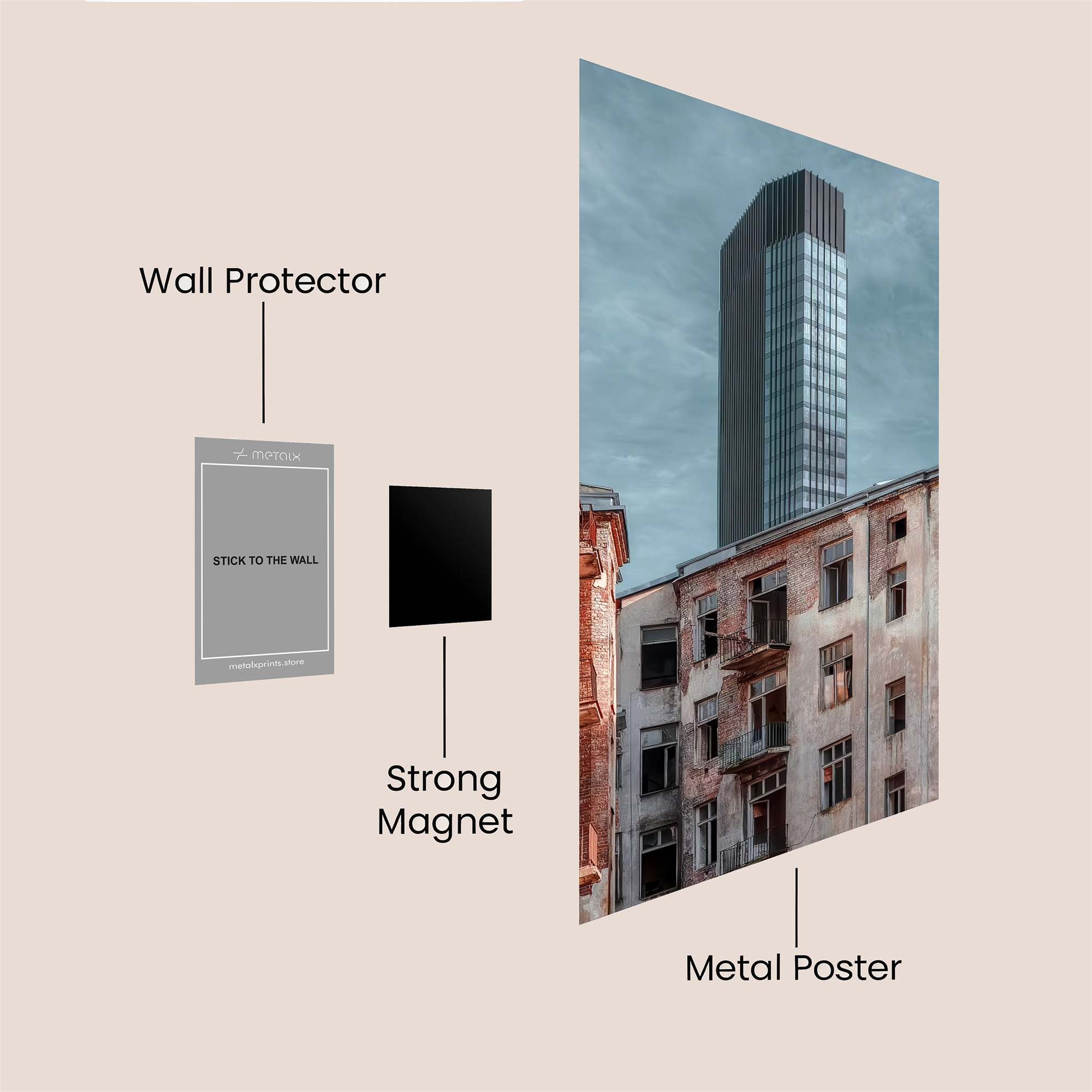Skyward Desolation Safe Wall Magnetic / M