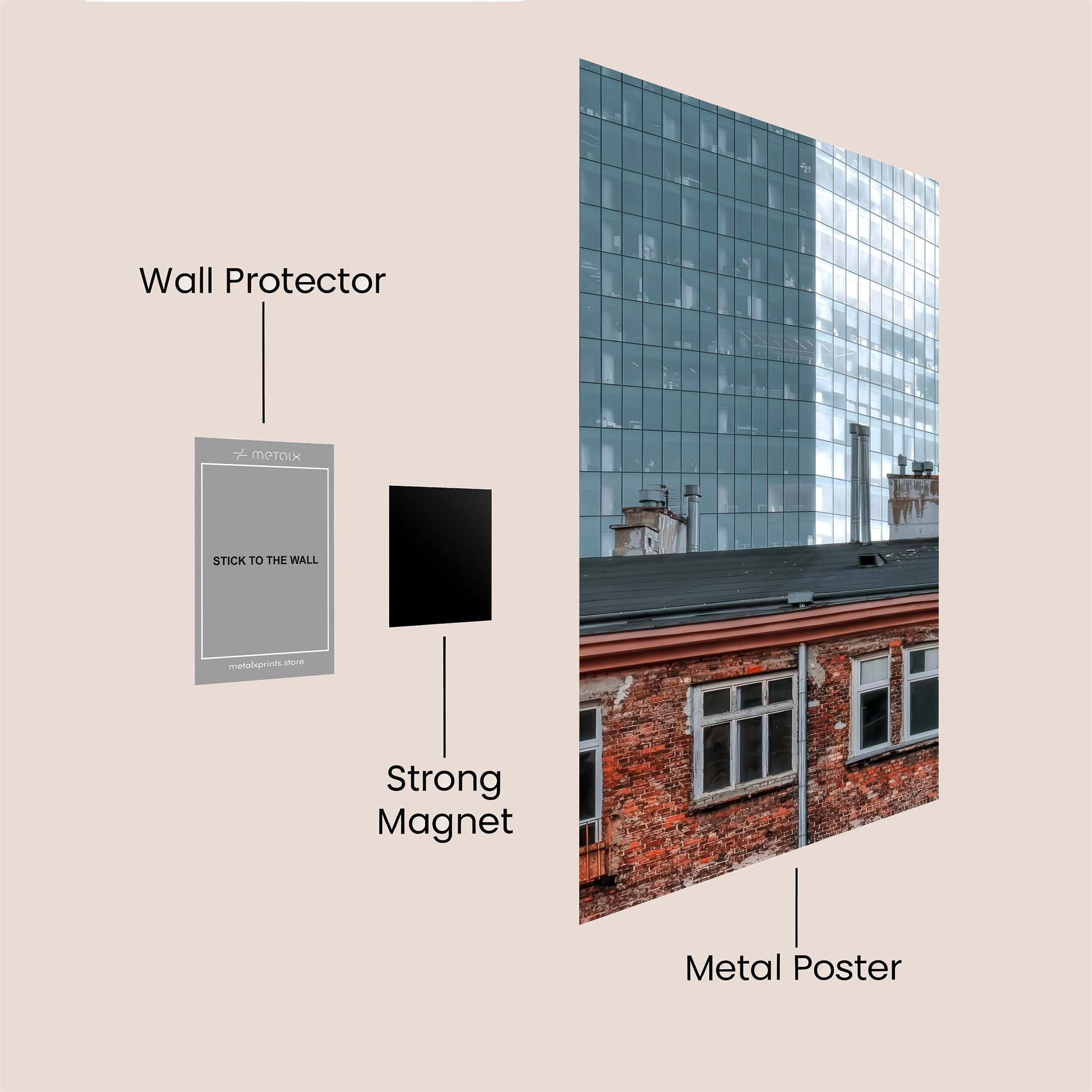Contrast Clash Safe Wall Magnetic / M