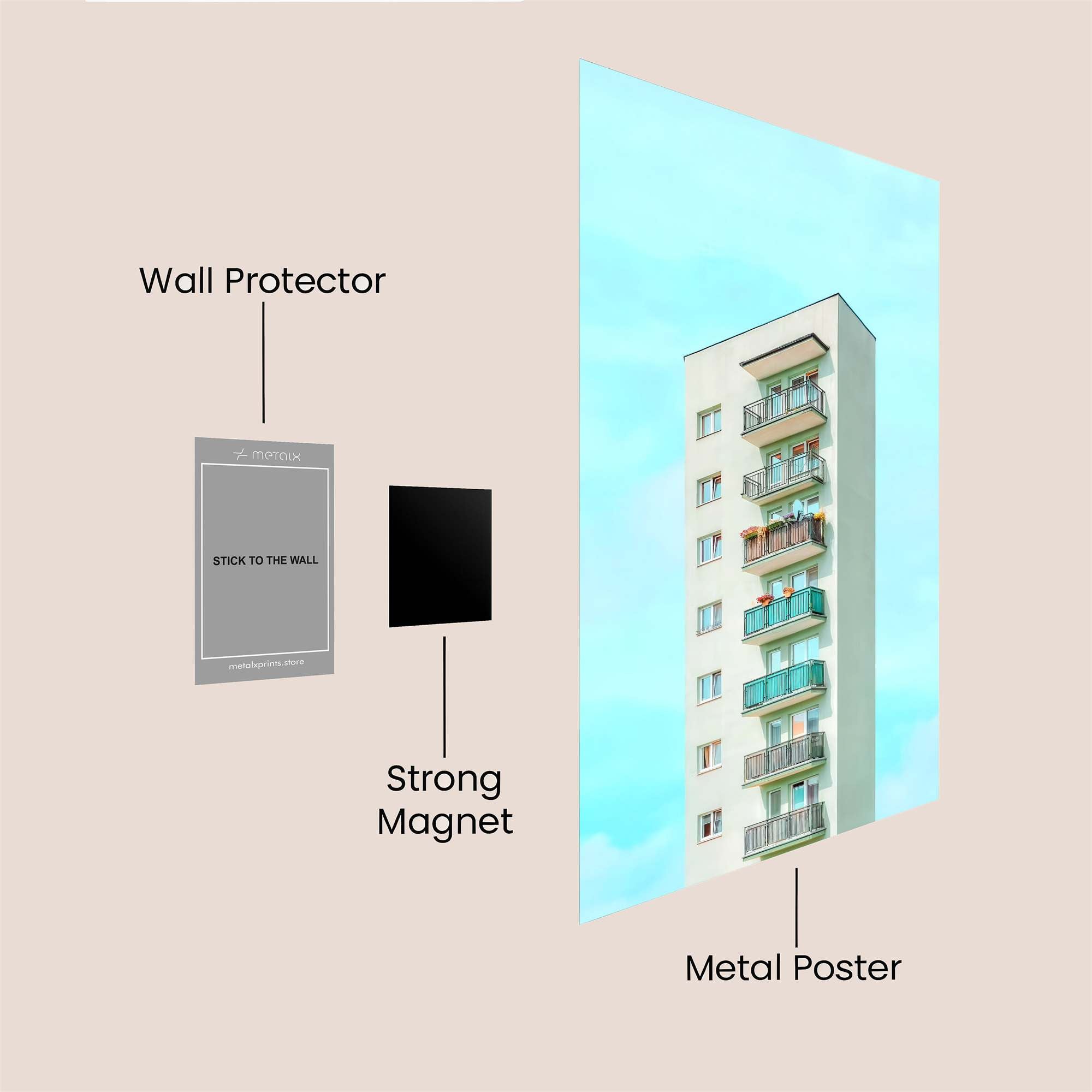 Tower Serenity Safe Wall Magnetic / M