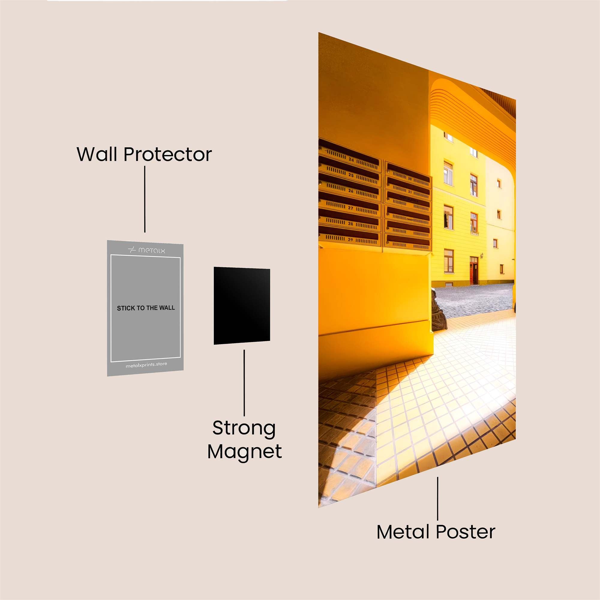 Sunlit Serenity Safe Wall Magnetic / M