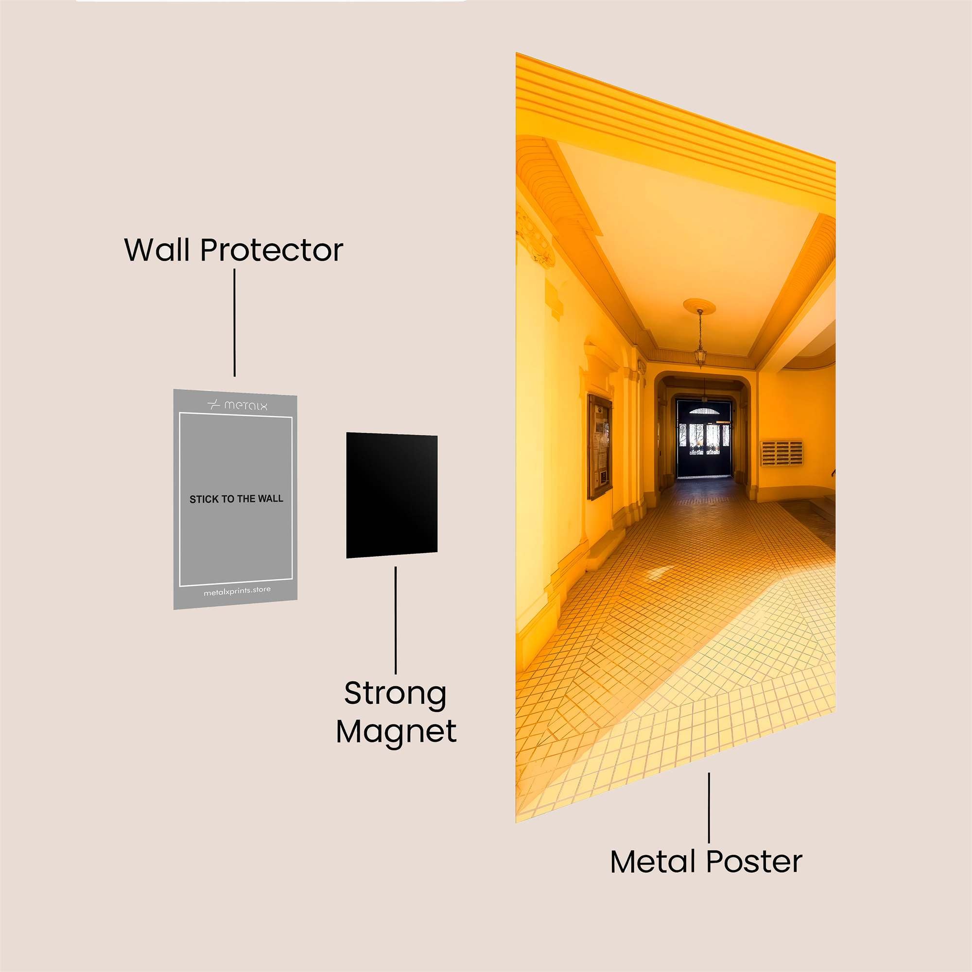 Corridor Glow Safe Wall Magnetic / M