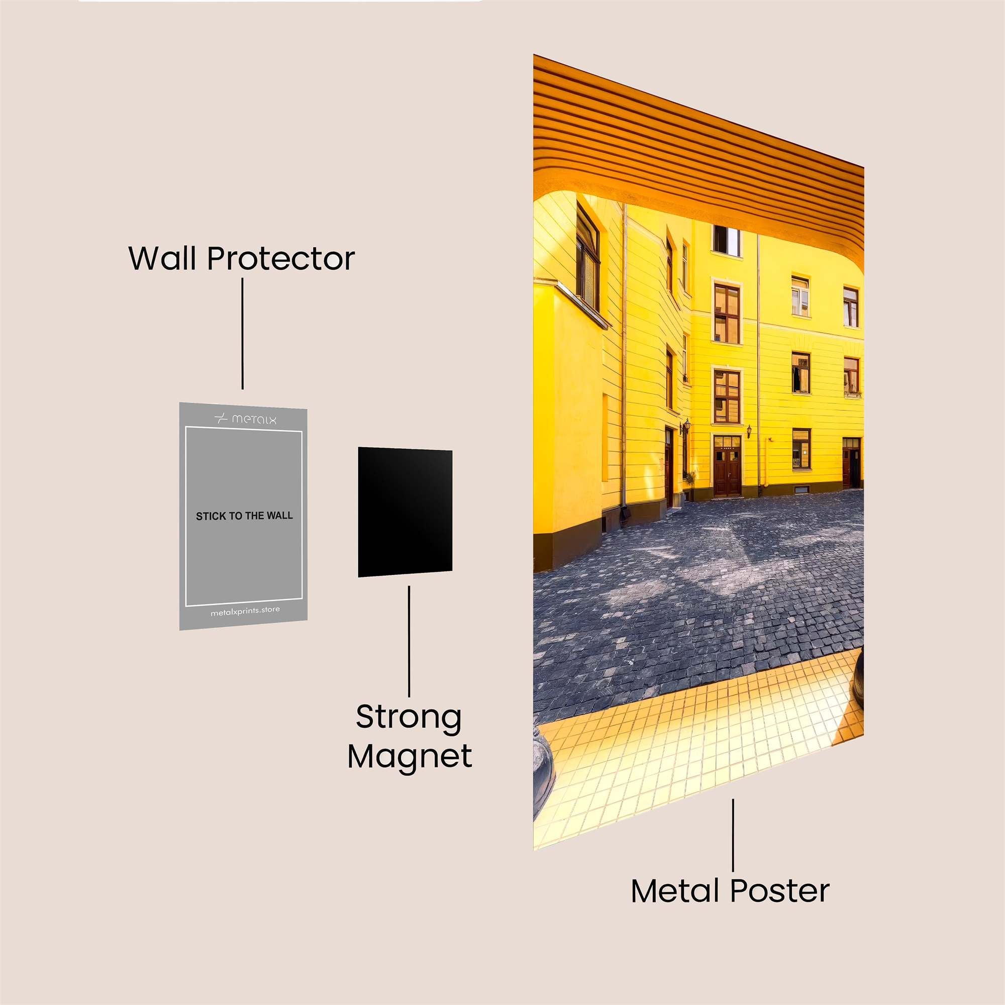 Yellow Tranquility Safe Wall Magnetic / M