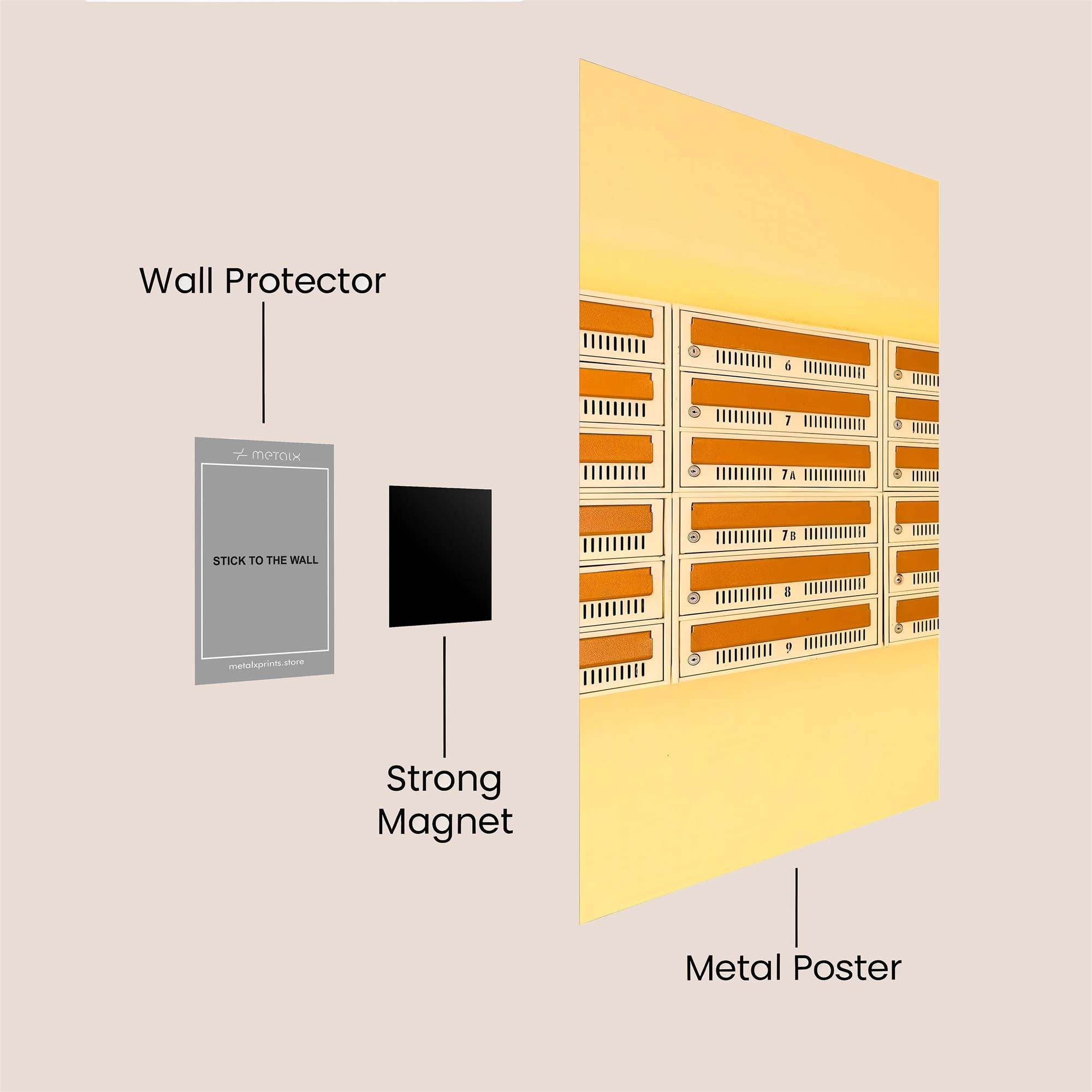 Memory Matrix Safe Wall Magnetic / M