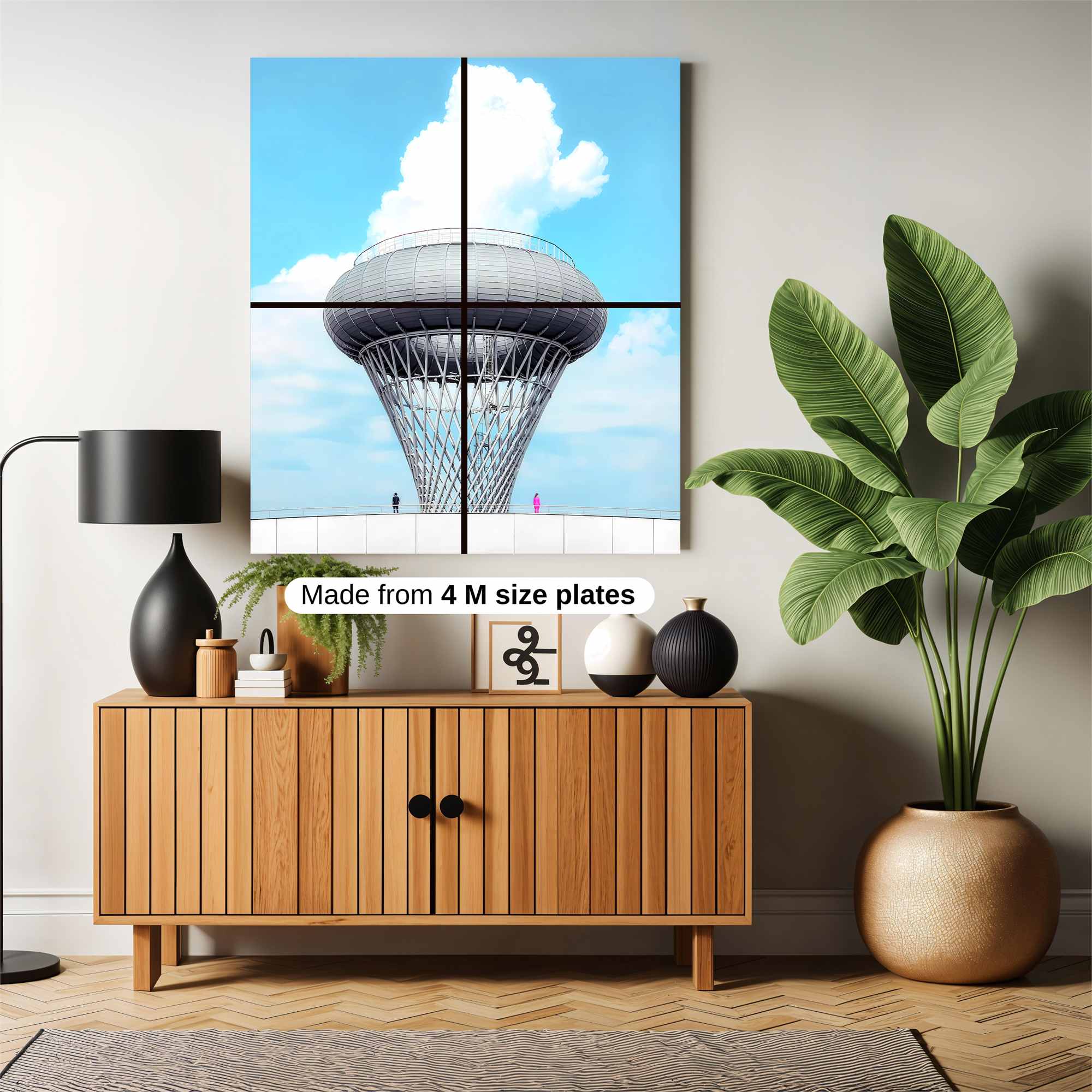 Futuristic Serenity Safe Wall Magnetic / M