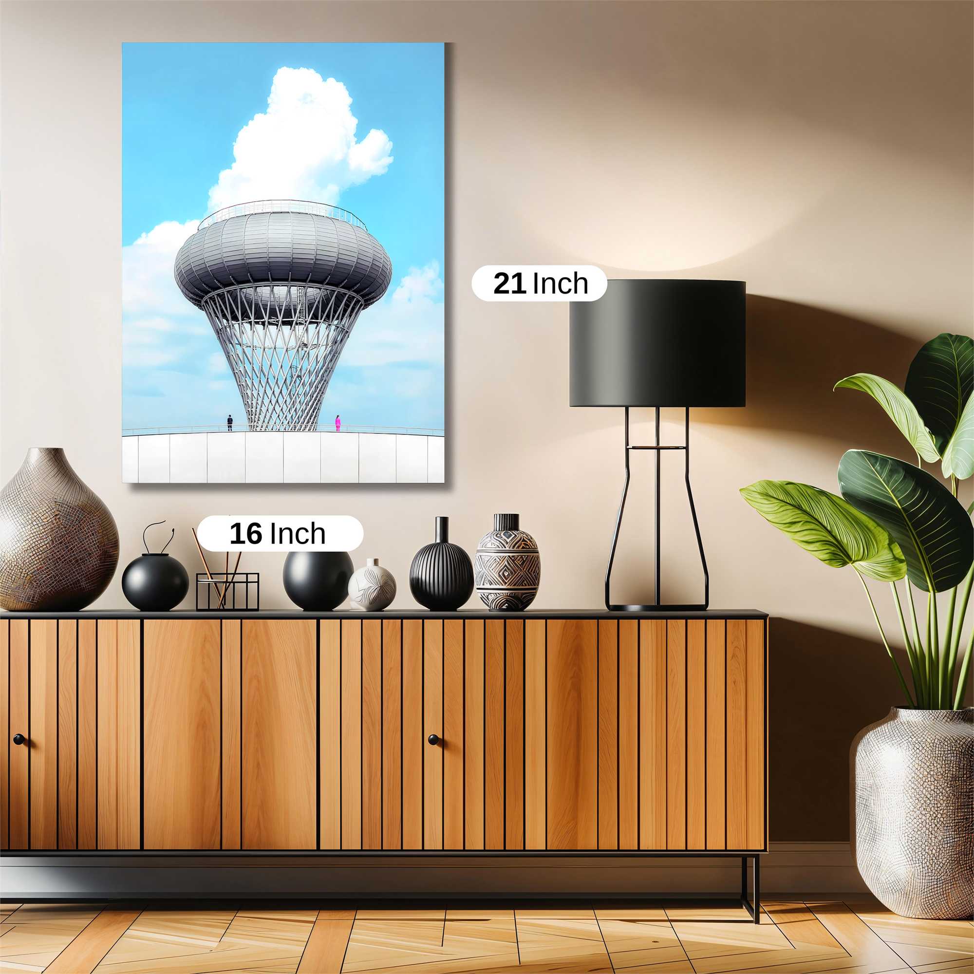Futuristic Serenity Safe Wall Magnetic / M