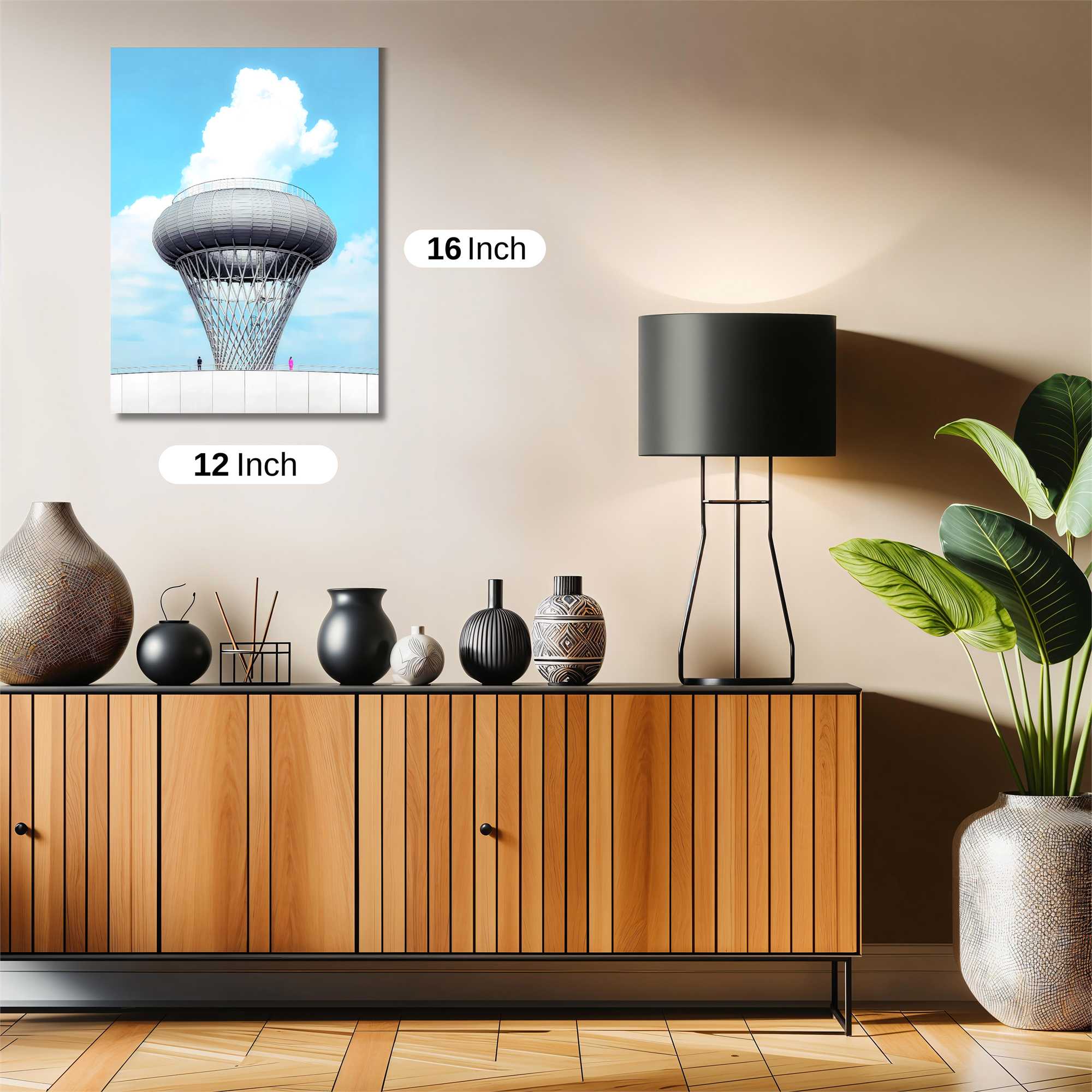 Futuristic Serenity Safe Wall Magnetic / M