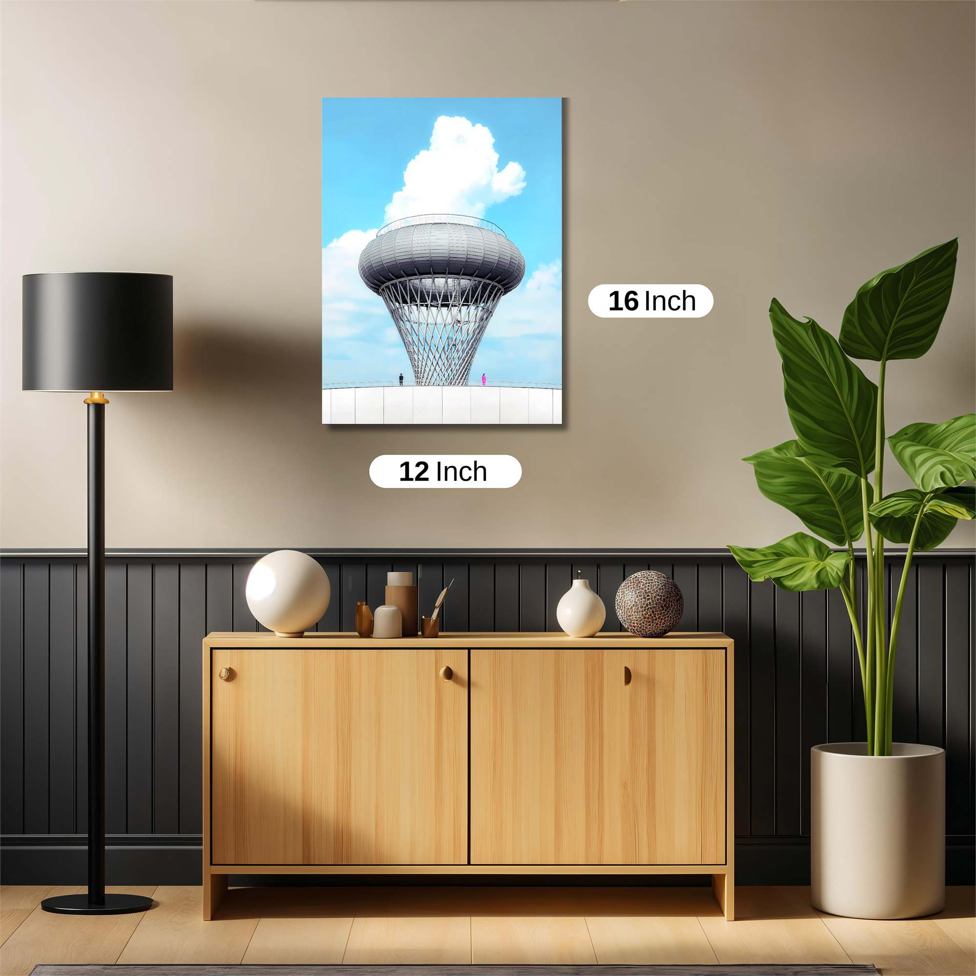 Futuristic Serenity Safe Wall Magnetic / M