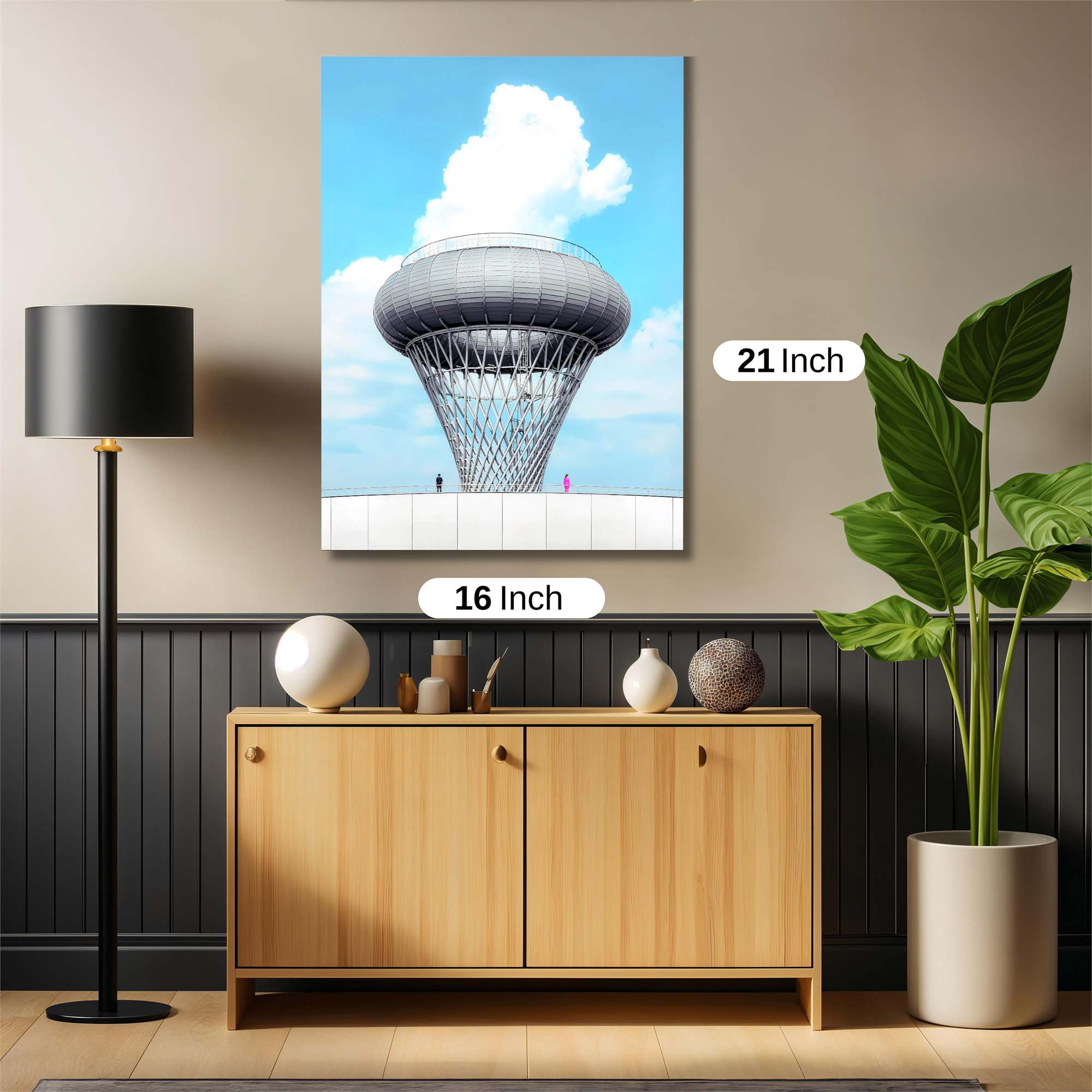 Futuristic Serenity Safe Wall Magnetic / M