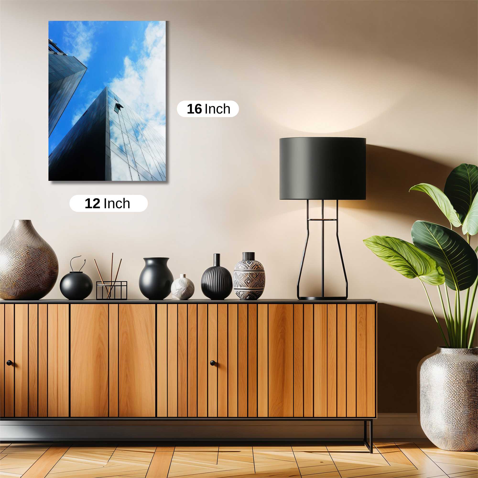 Skyscraper Serenity Safe Wall Magnetic / M