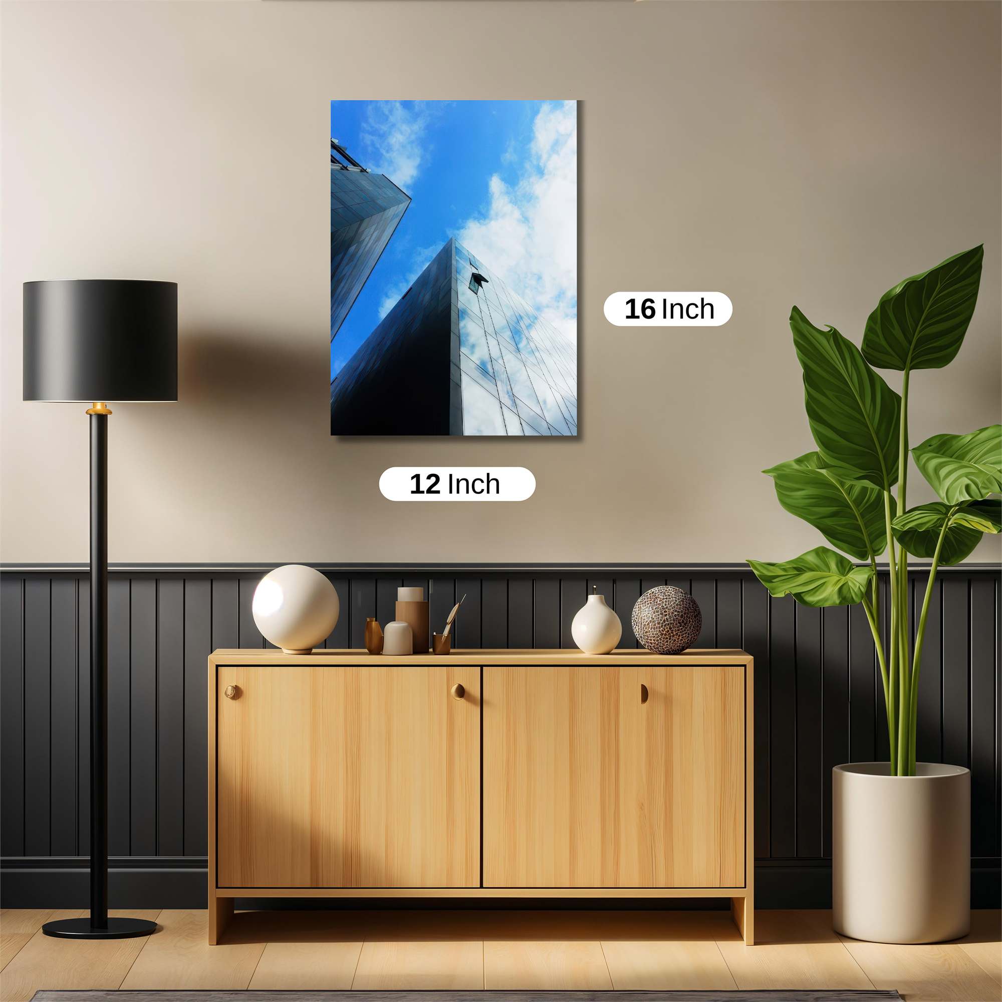 Skyscraper Serenity Safe Wall Magnetic / M