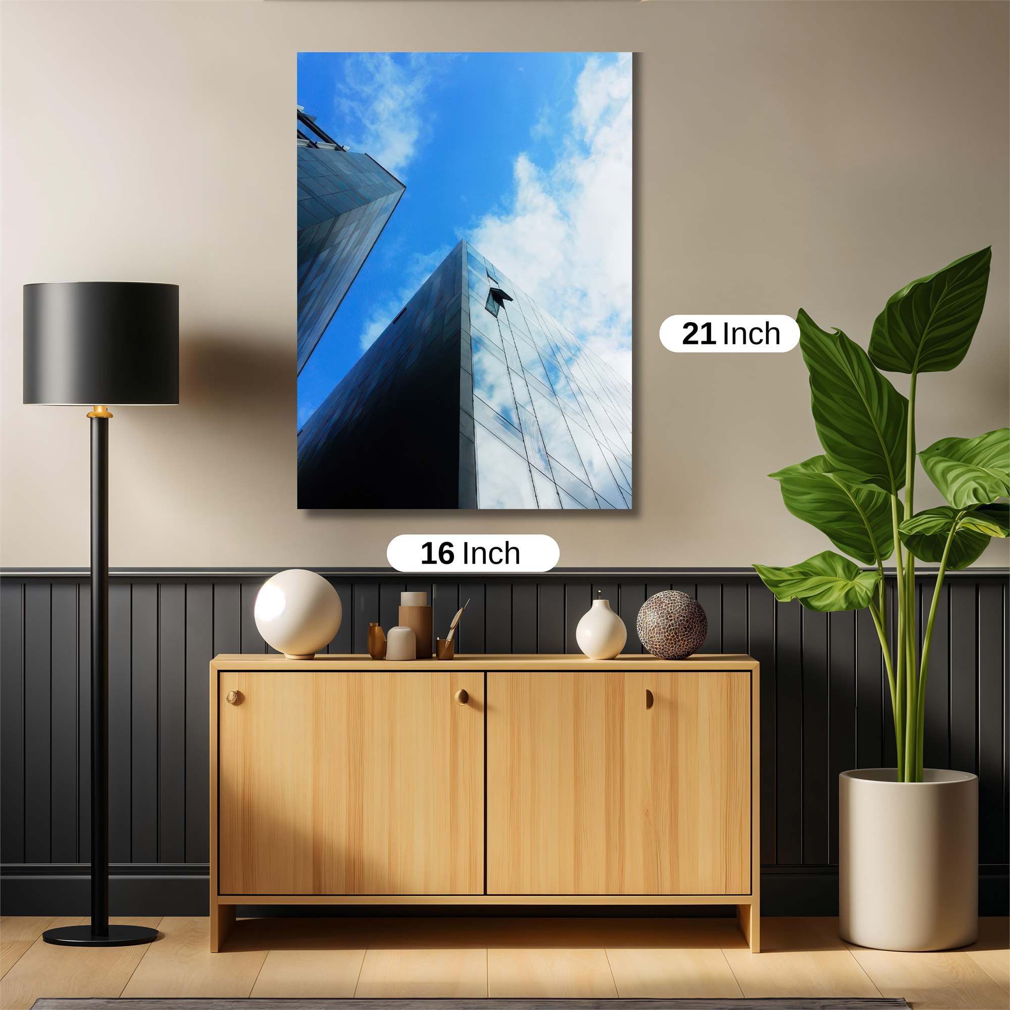 Skyscraper Serenity Safe Wall Magnetic / M