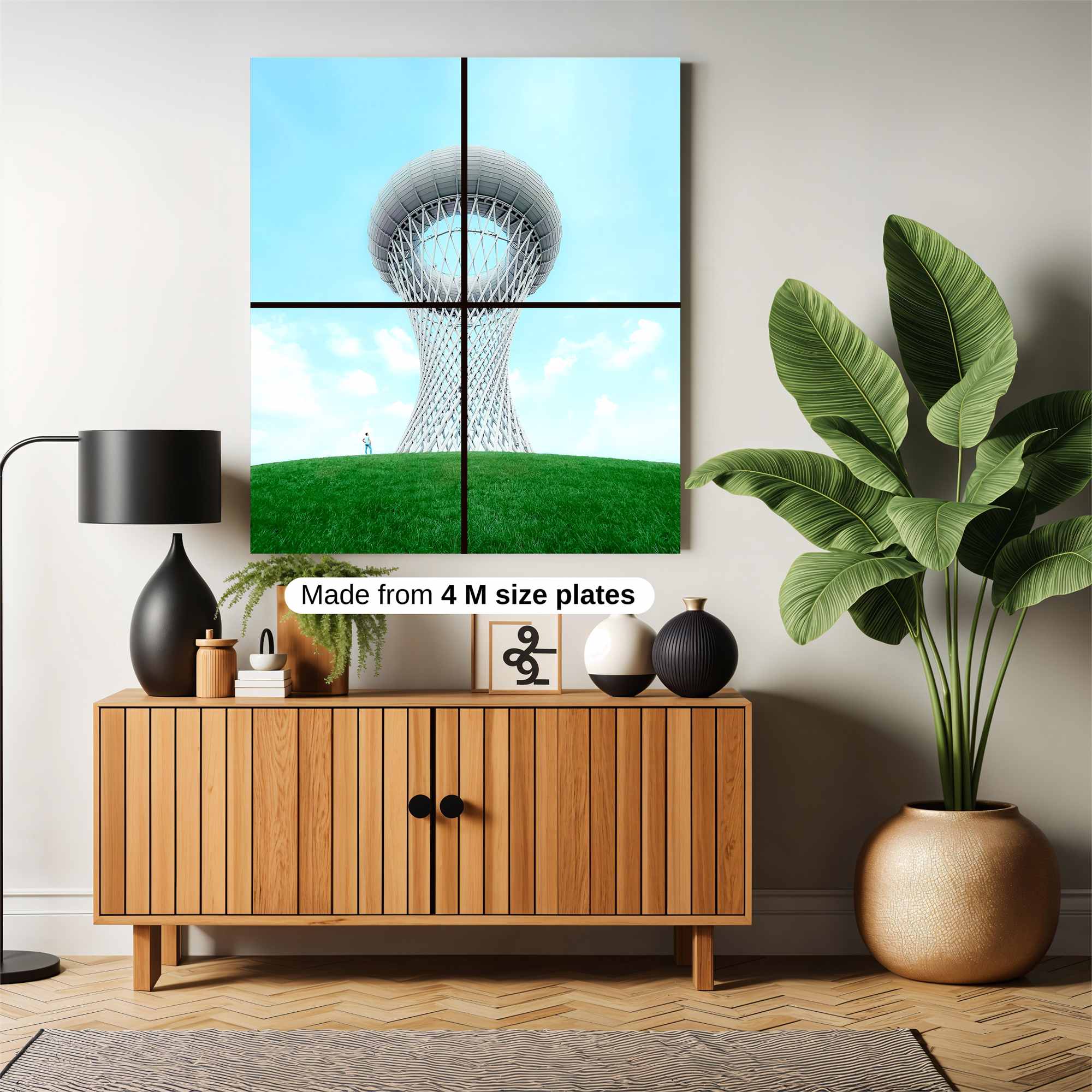 Futuristic Serenity Safe Wall Magnetic / M
