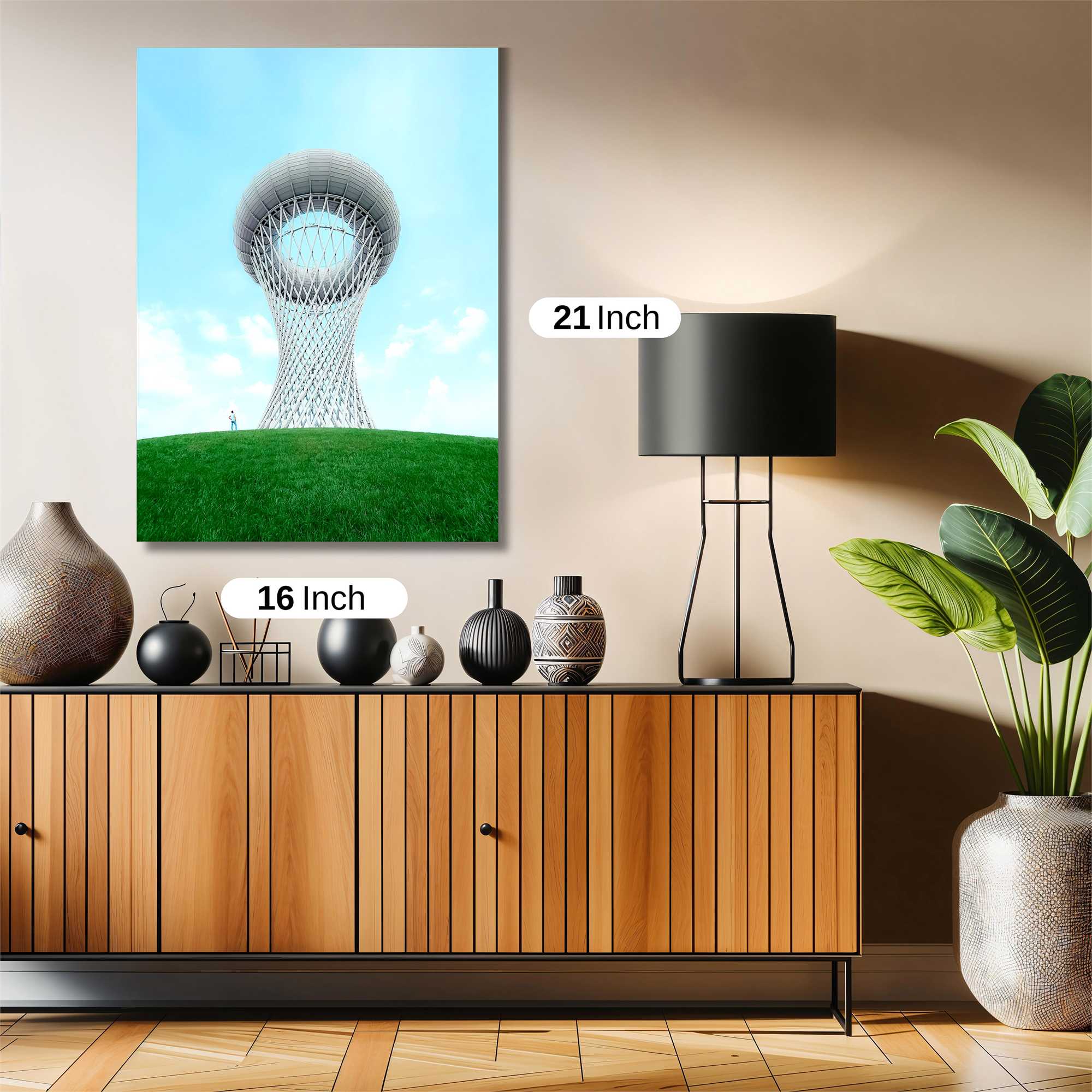 Futuristic Serenity Safe Wall Magnetic / M