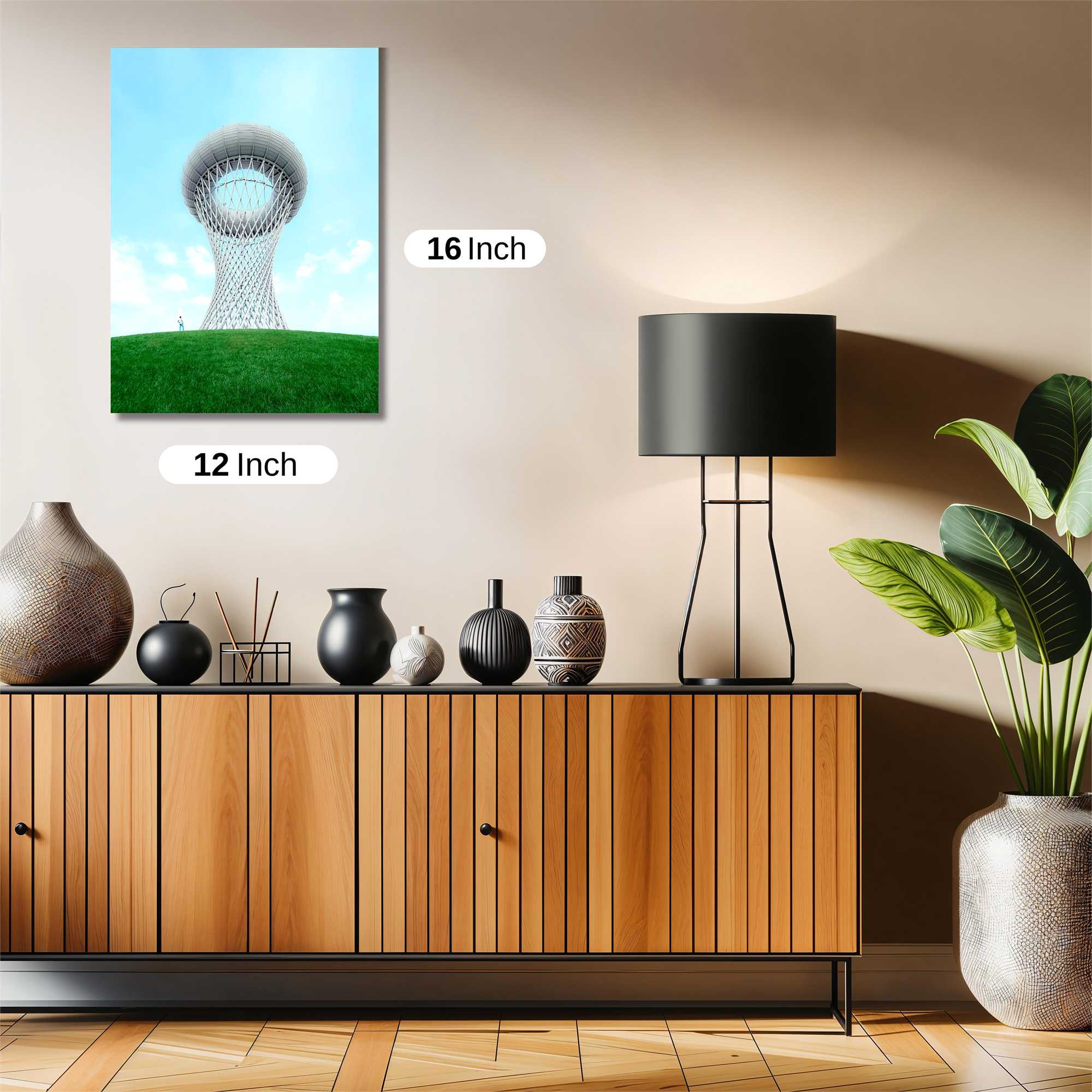 Futuristic Serenity Safe Wall Magnetic / M
