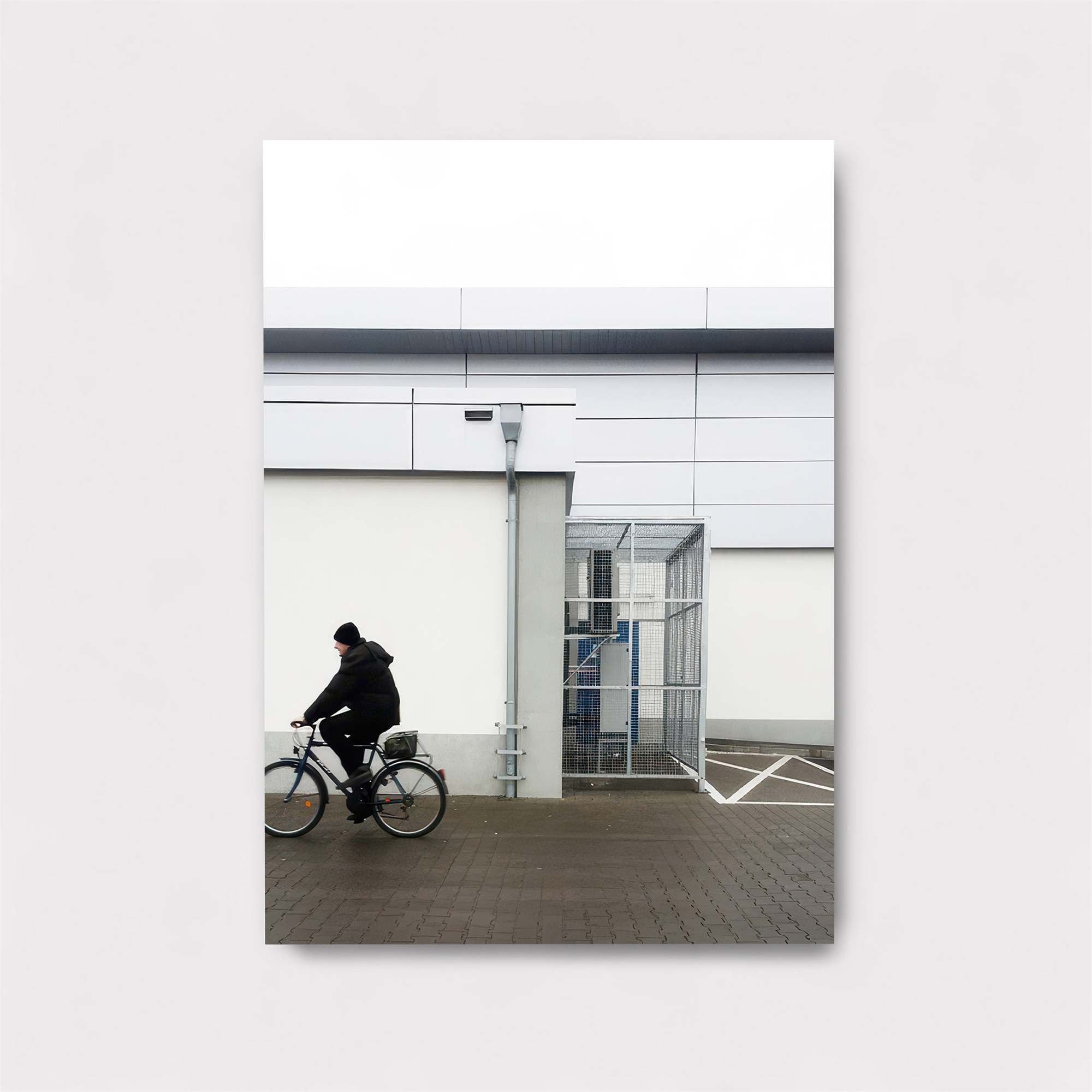 Cyclist Solitude Safe Wall Magnetic / M