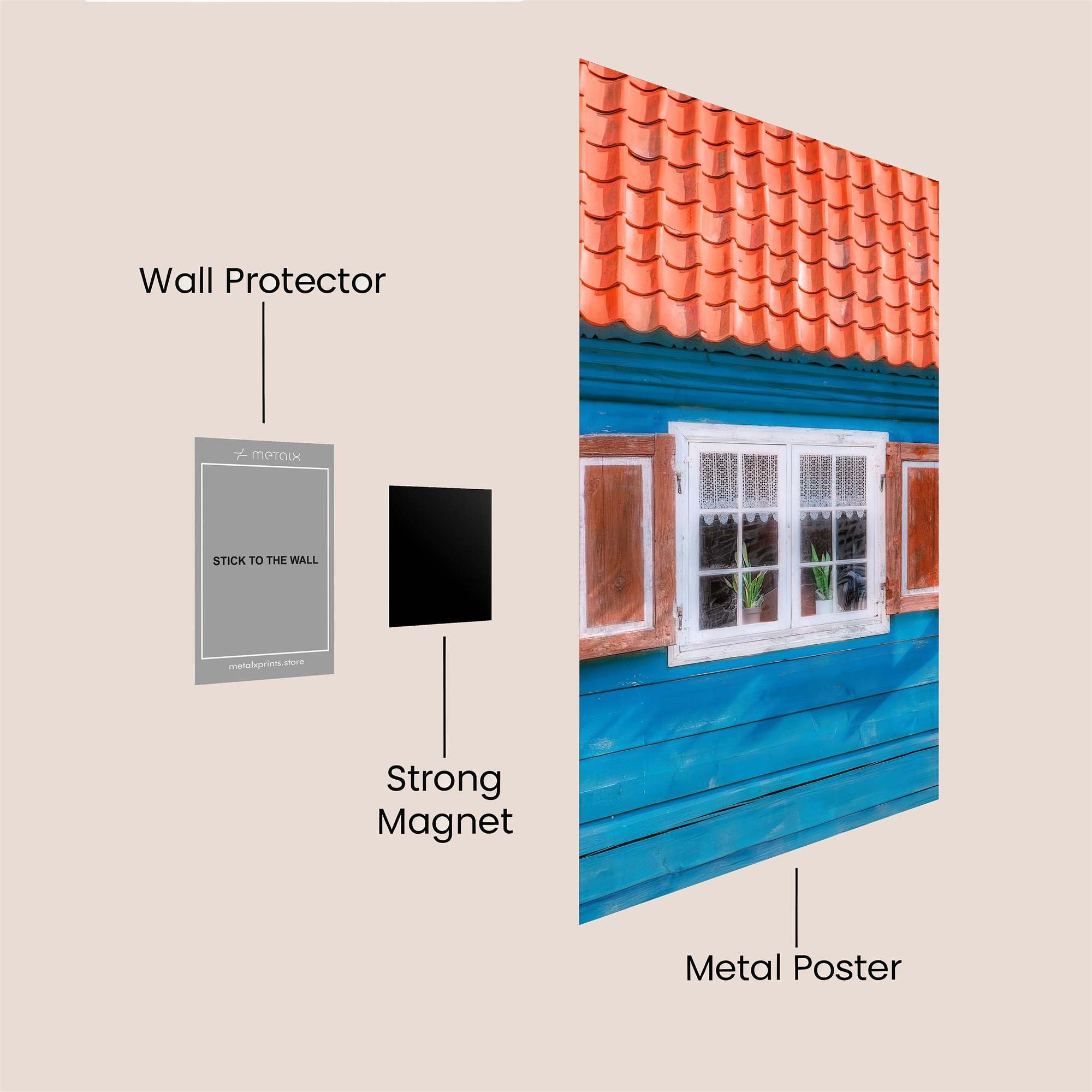 Cottage Serenity Safe Wall Magnetic / M