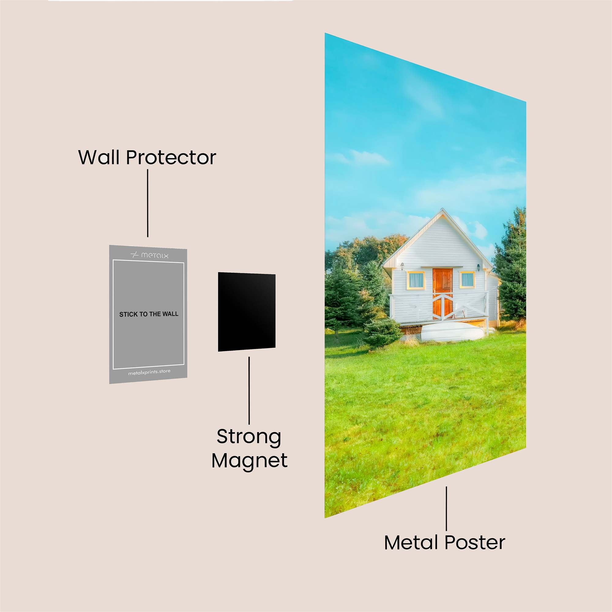 Cottage Serenity Safe Wall Magnetic / M