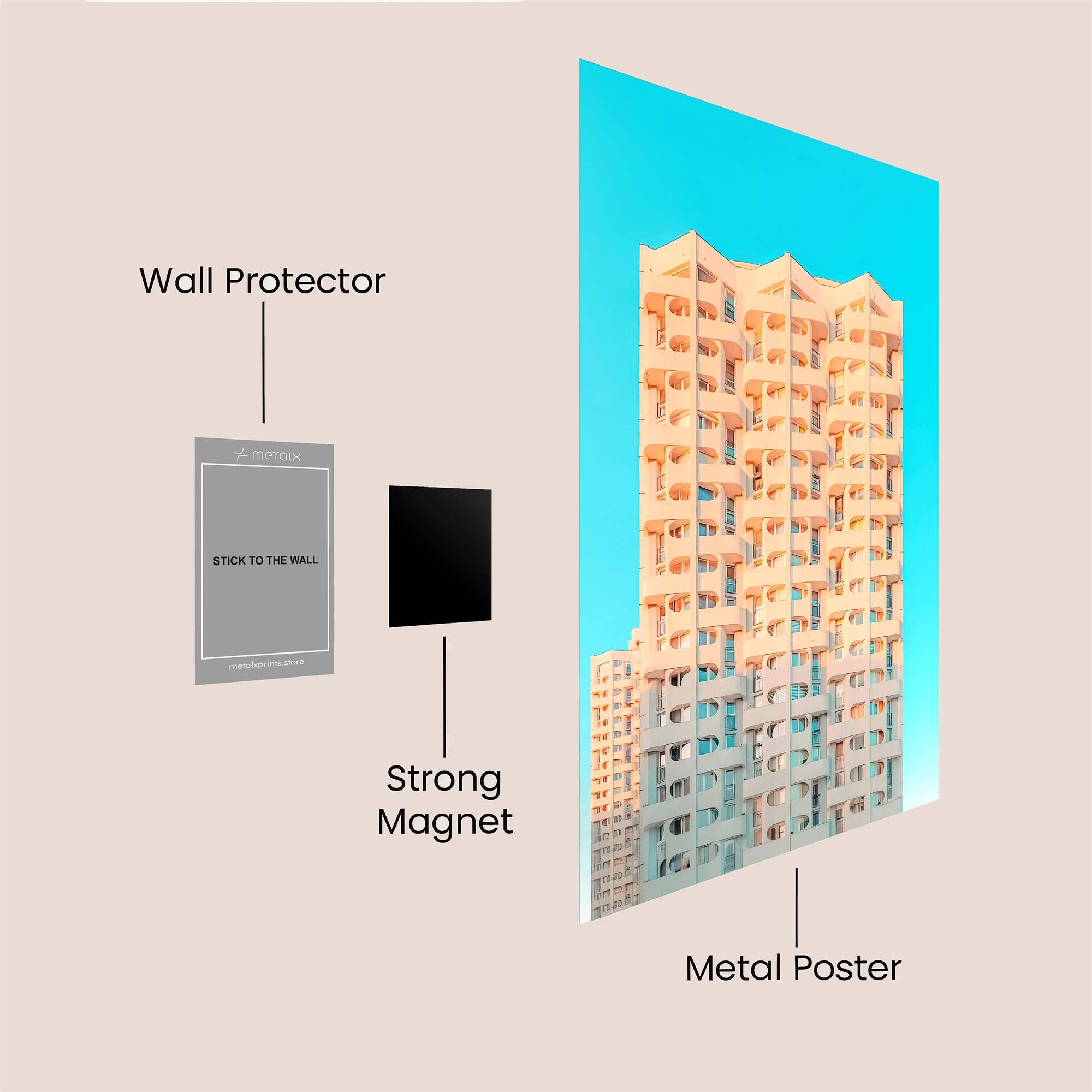 Tower Serenity Safe Wall Magnetic / M