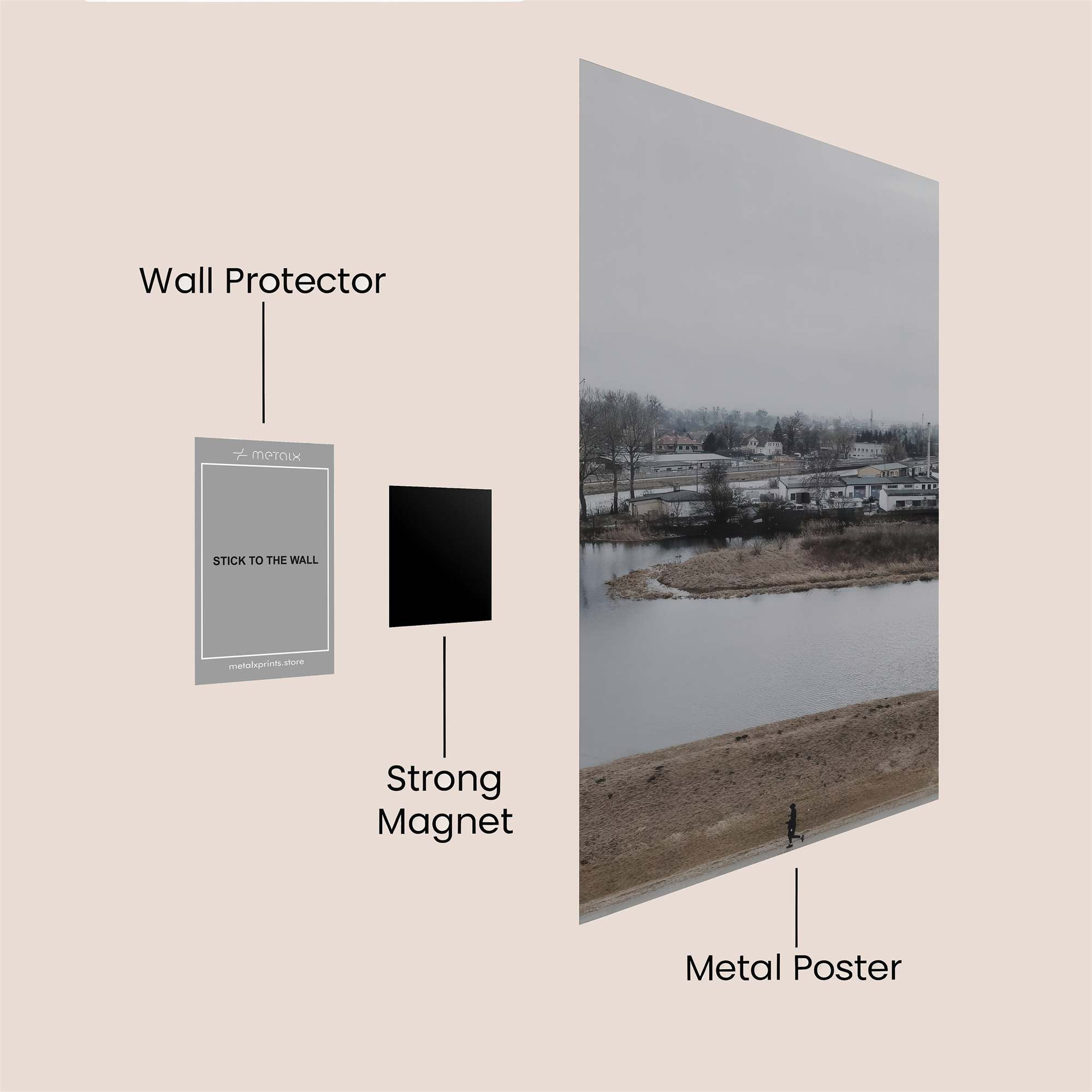 Lonely Tranquility Safe Wall Magnetic / M